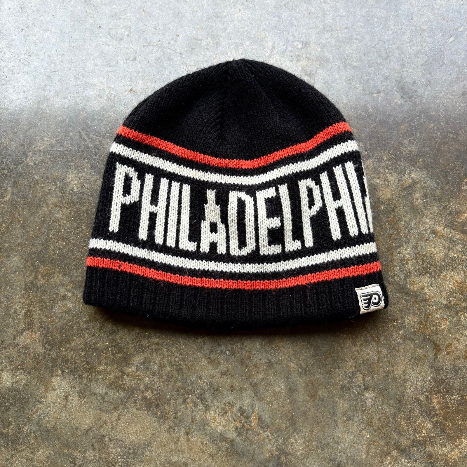 NHL Cool Vintage 90s NHL Philadelphia Flyers Knit Beanie Size ONE SIZE - 1 Thumbnail