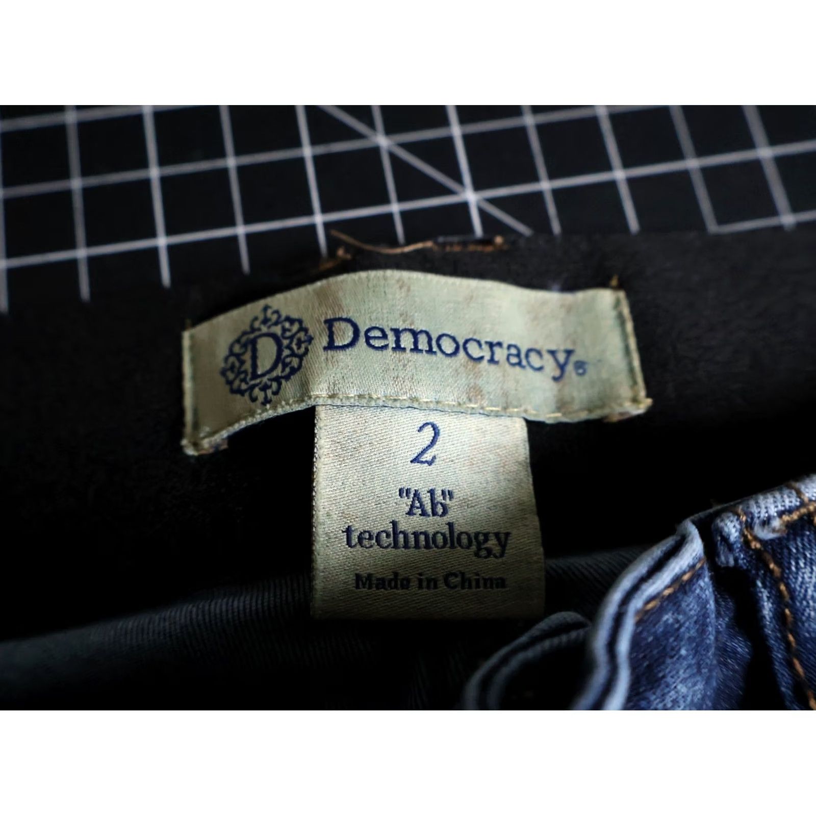 Vintage Democracy Ab Technology Jeans Women's 2 28 x 30 Blue Straight Leg Denim Size 26" / US 2 / IT 38 - 3 Thumbnail