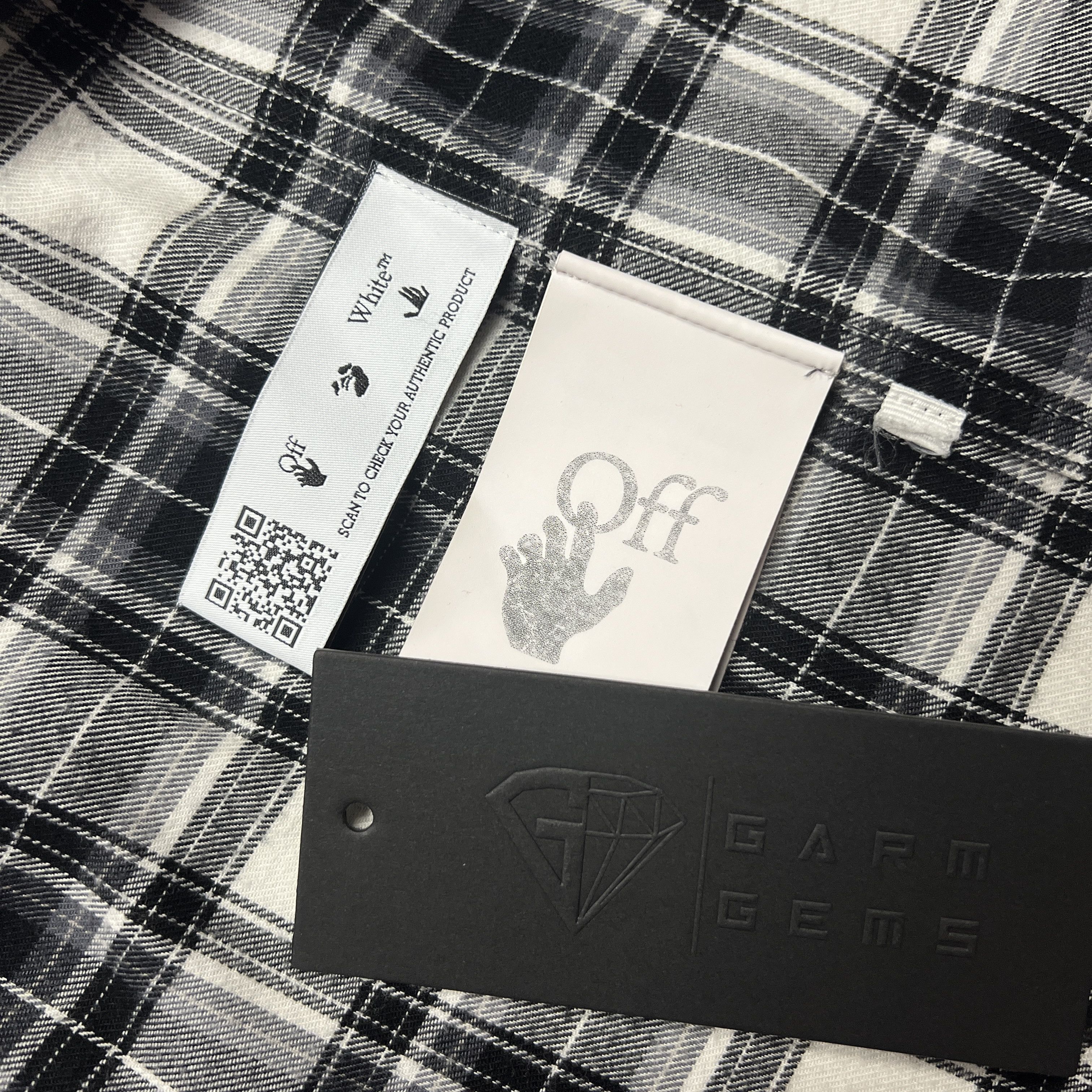 Off-White Off-White Checked Arrows Flannel Shirt Size US M / EU 48-50 / 2 - 6 Thumbnail