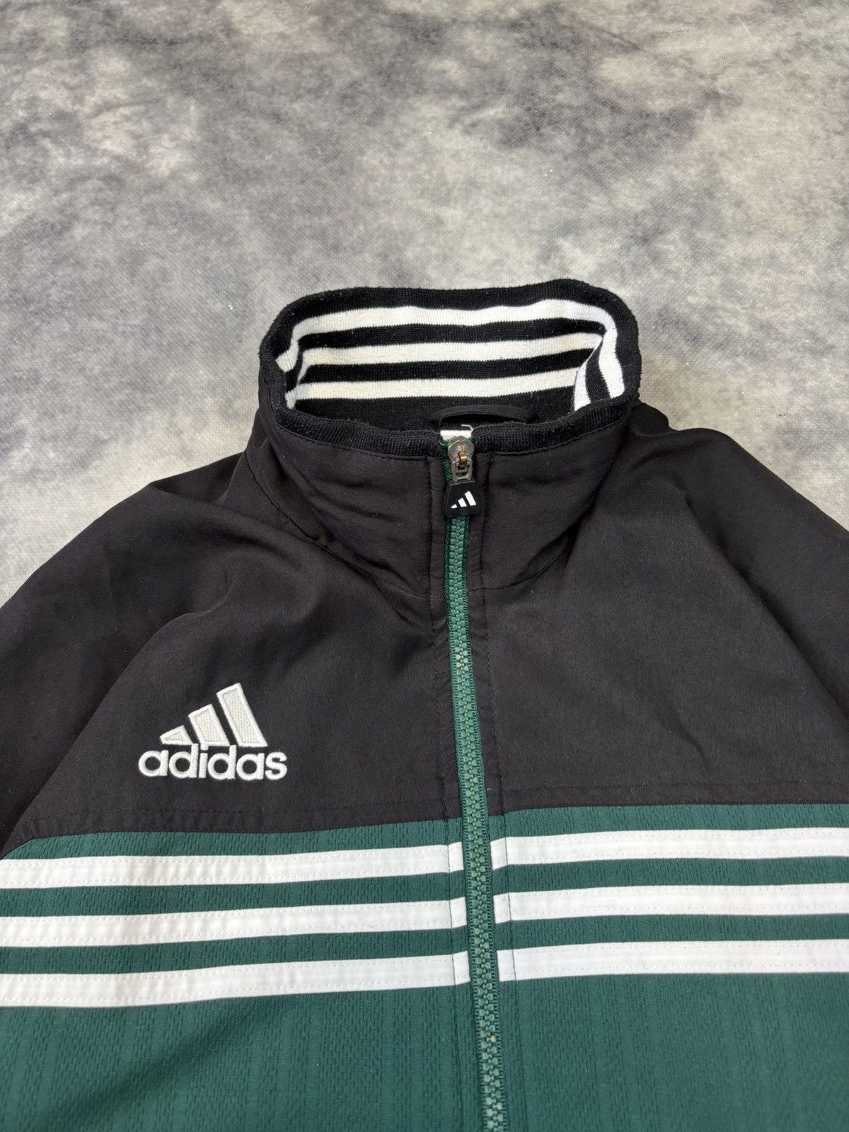 Adidas × Vintage Vintage Adidas Blokecore Sweatshirt Zip Drip Drill 90s boxy Size US M / EU 48-50 / 2 - 4 Thumbnail