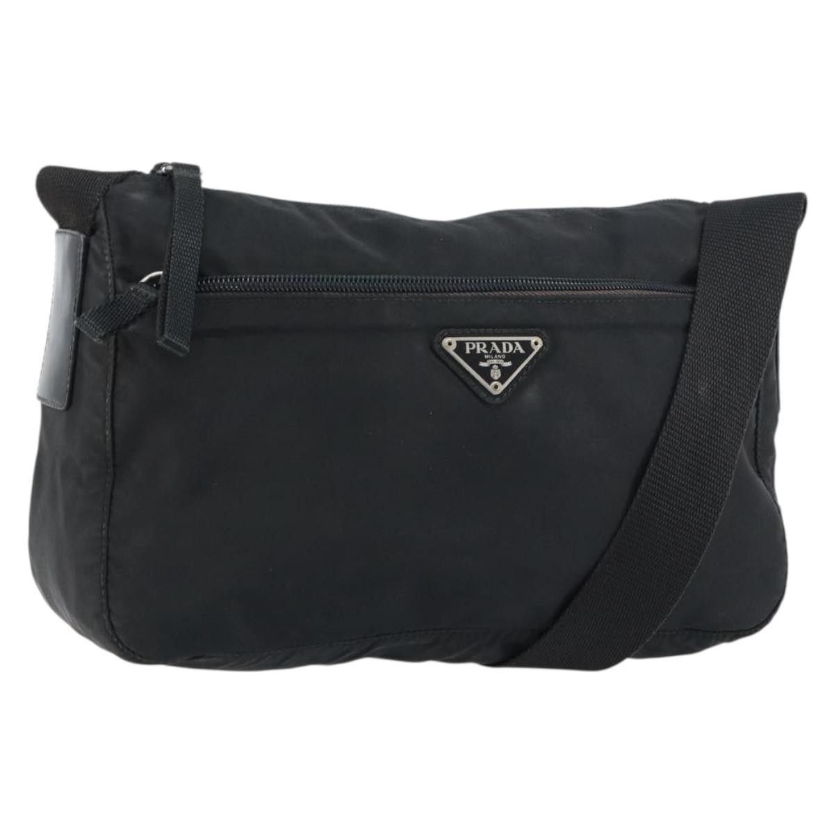 Prada Prada Front Zip Messenger Bag Tessuto Size ONE SIZE - 1 Thumbnail