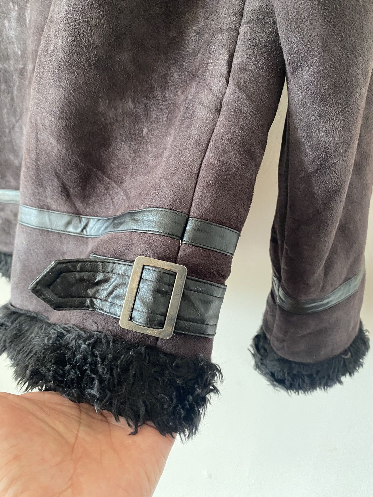 14th Addiction × If Six Was Nine × In The Attic Japanese Brand Roushatte Suede Sherpa Jacket Size US M / EU 48-50 / 2 - 9 Thumbnail