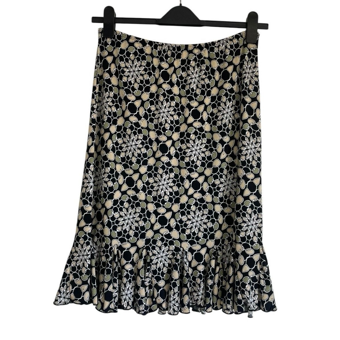 Vintage Lily Vintage Black & Green Midi Skirt Size 28" / US 6 / IT 42 - 4 Thumbnail
