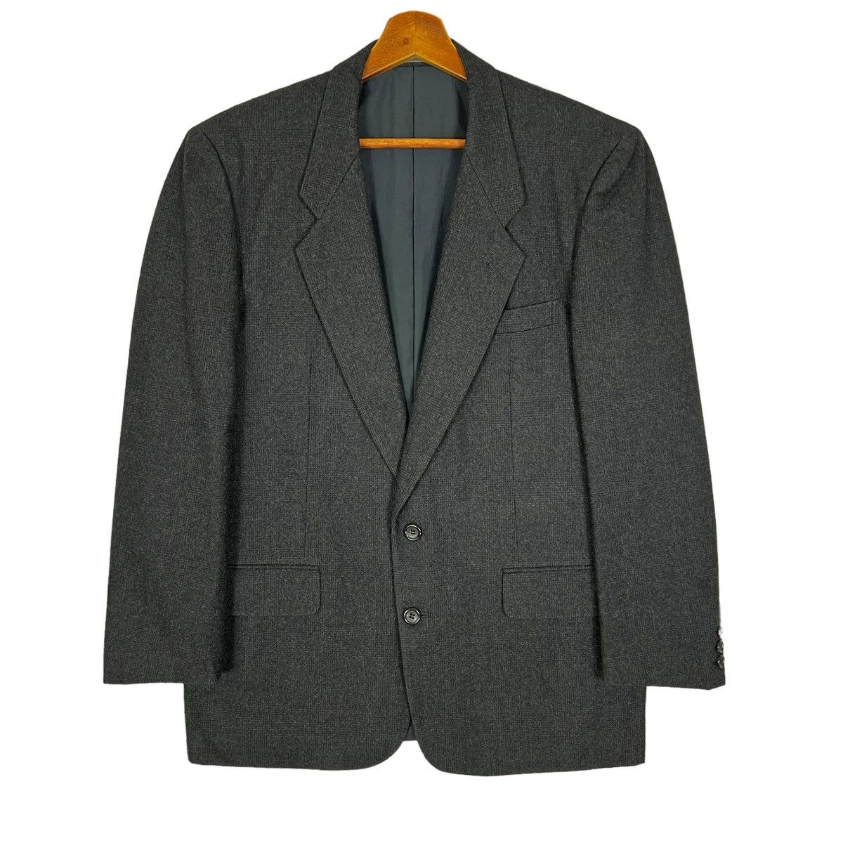 Comme des Garcons Homme Dark Gray Notch Lapel Blazer Size US L / EU 52-54 / 3 - 2 Thumbnail