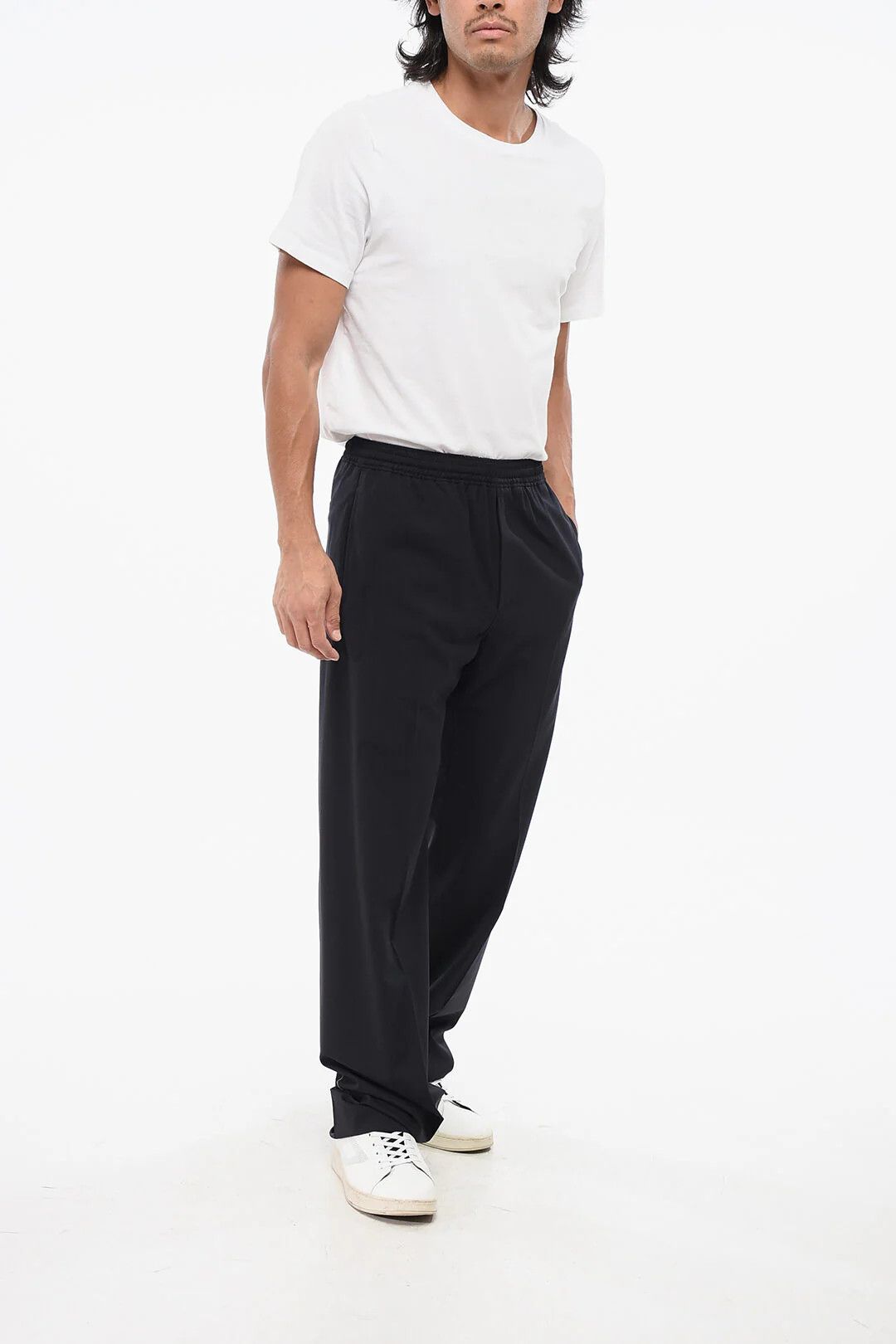 Givenchy og1mm0326 Wool-Blend Pant in Blue Size US 32 / EU 48 - 4 Thumbnail