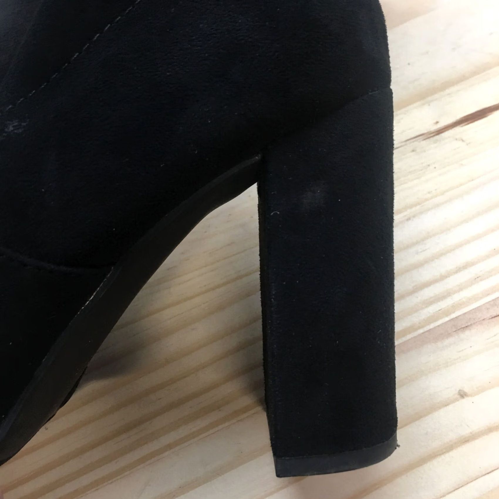 Vintage A New Day Boots Womens 9 Casual Comfort Side Zip Bootie Black Fabric Size US 9 / IT 39 - 7 Thumbnail