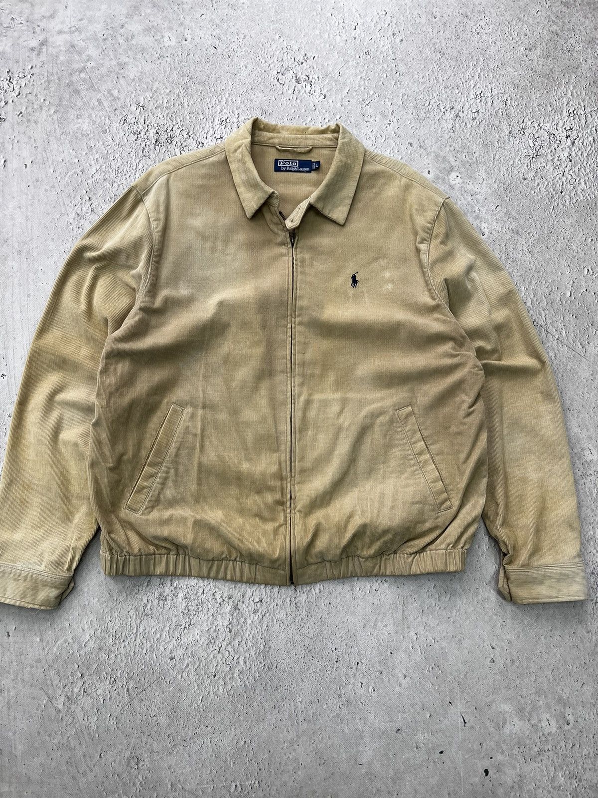 Vintage Polo Ralph Lauren Jacket Velvet Pony Logo 90's