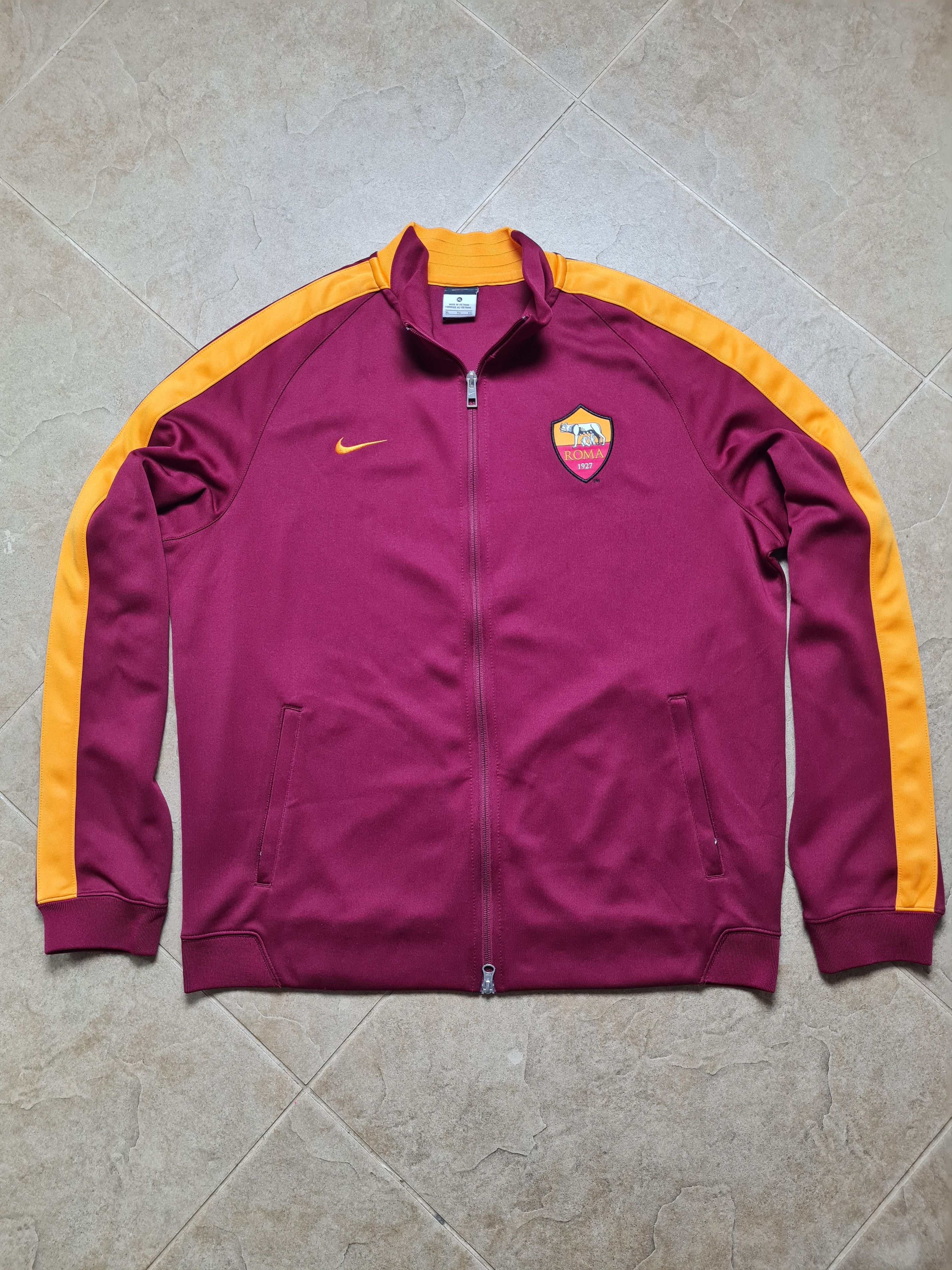 Nike AS ROMA 2015-2016 TRAINING FOOTBALL JACKET NIKE SOCCER SHIRT Size US XL / EU 56 / 4 - 12 Thumbnail