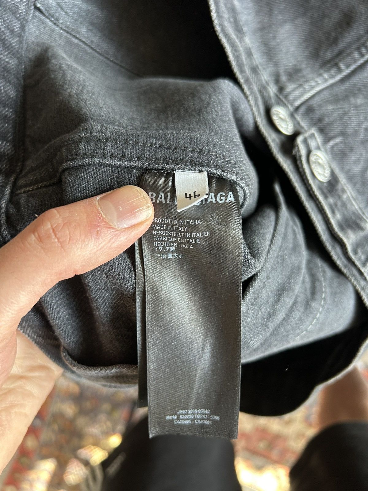 Balenciaga Oversized “Mastercard” Logo Denim Jacket – Size 46 Size US S / EU 44-46 / 1 - 13 Thumbnail