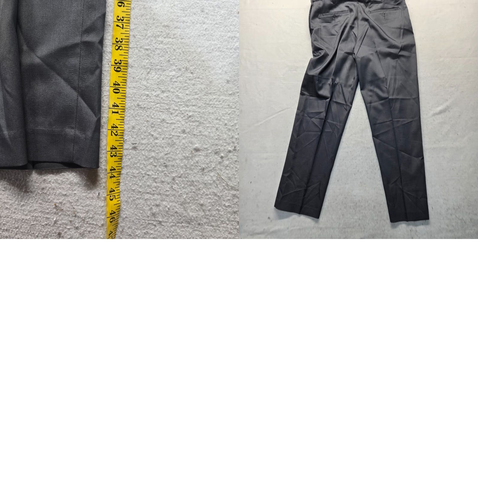 Savane Savane Dress Pants Flat Front Women 36x32 Gray Cotton Wrinkle-Resistant Pockets Machine Washable Size 25" / US 0 / IT 36 - 8 Thumbnail