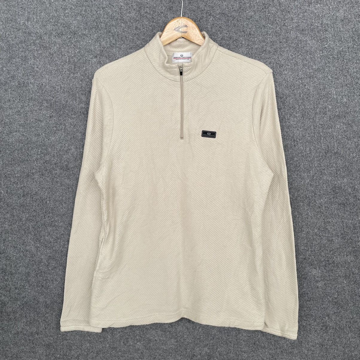 Sergio Tacchini Vintage 90s Sergio Tacchini 3QR Zipper Sweatshirt Size US S / EU 44-46 / 1 - 1 Thumbnail