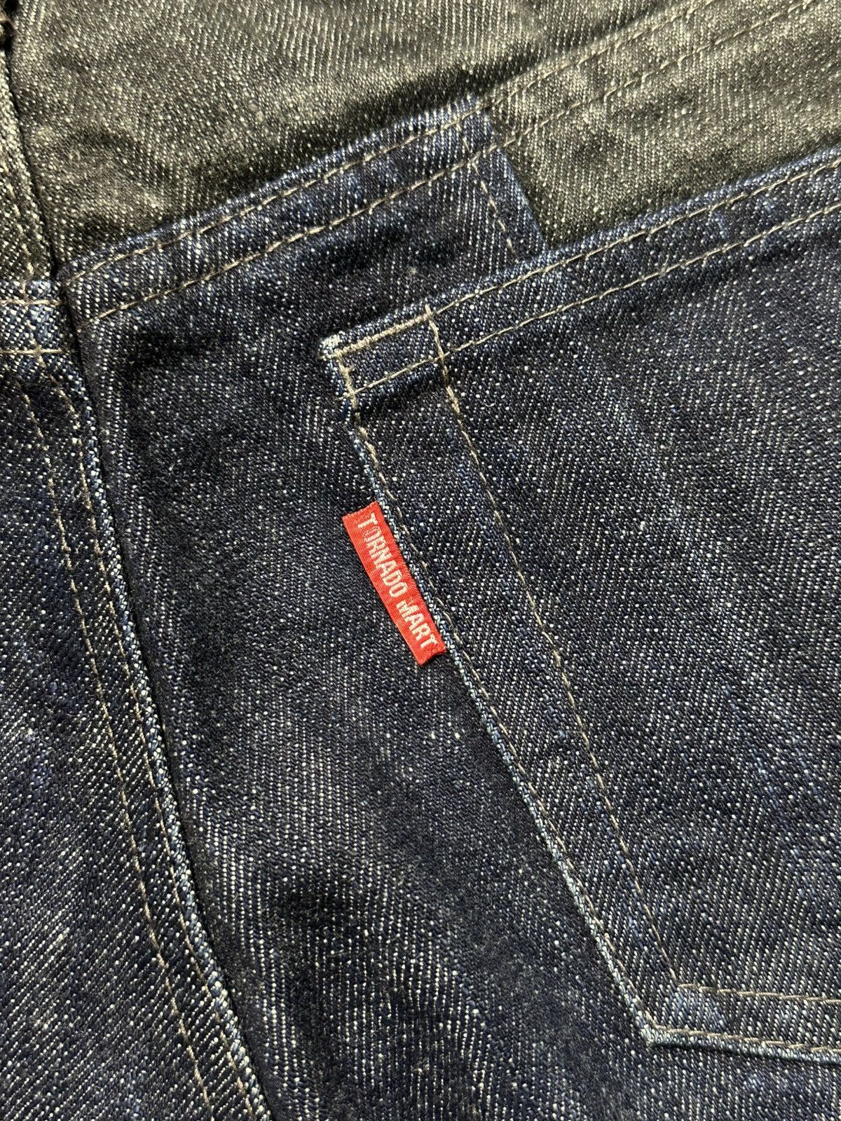 Undercover × Uniqlo 2000s Tornado Mart Flare Patchwork Denim Jeans Size US 30 / EU 46 - 15 Thumbnail