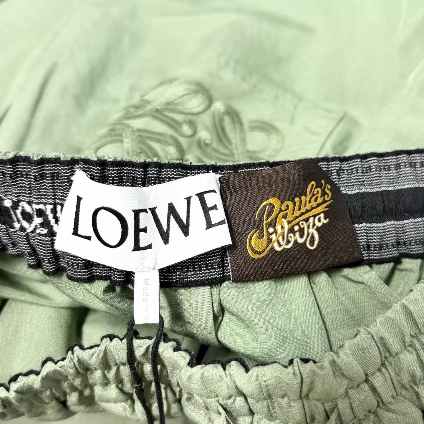 Loewe Loewe Wide Linen-Silk Green Pants S Size 26" / US 2 / IT 38 - 4 Thumbnail
