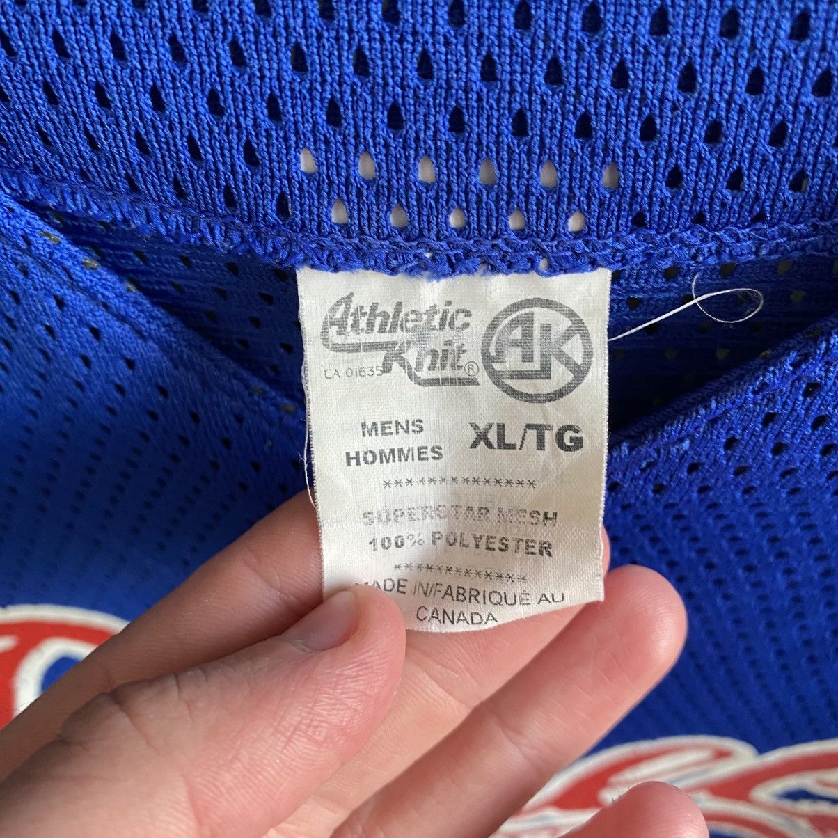 NFL Vintage Rebels Target Marine Athletic Knit Big Logo 90’s tee Size US XL / EU 56 / 4 - 4 Thumbnail