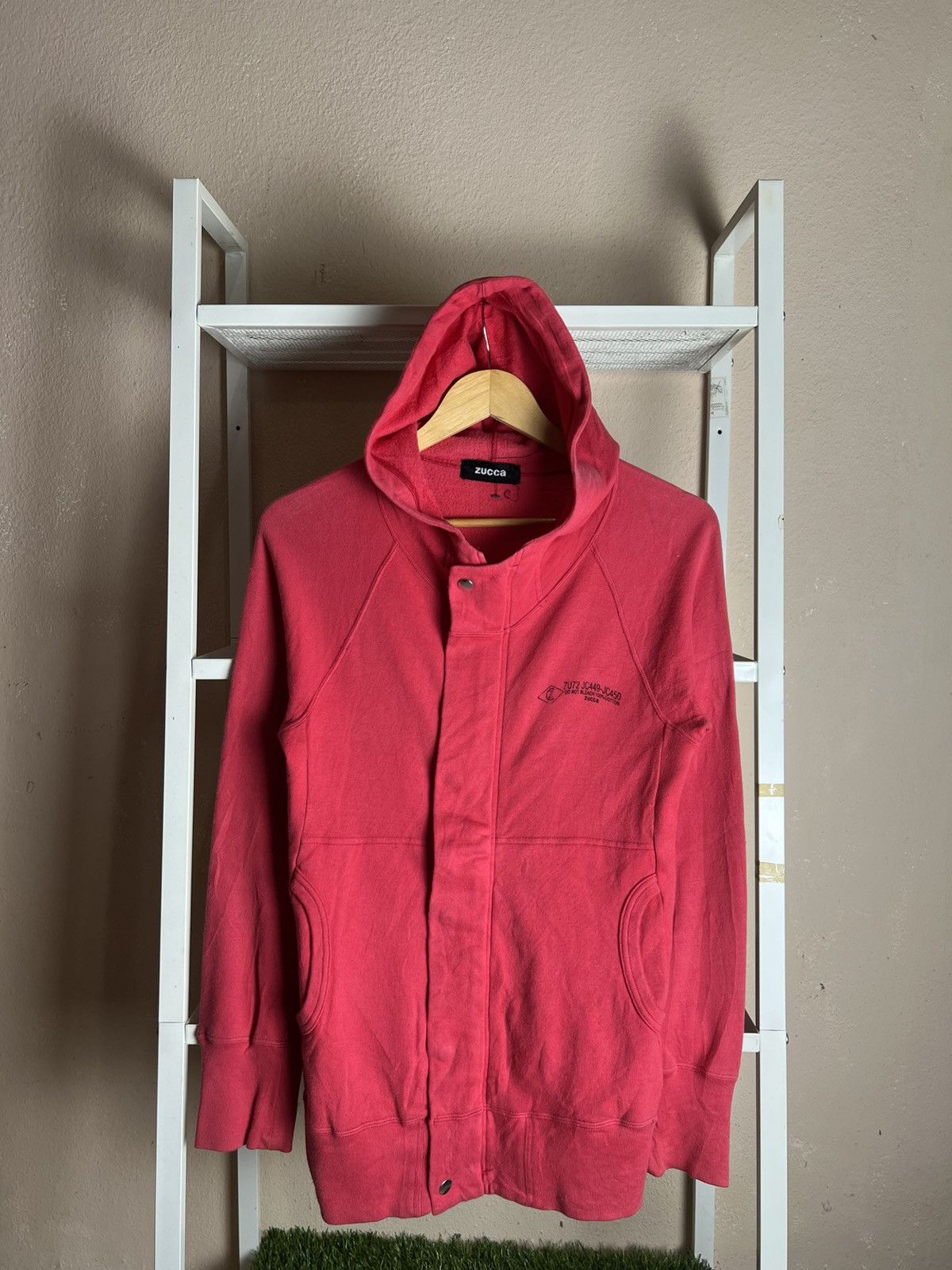 Japanese Brand × Vintage × Zucca Zucca Snap Button Zipper Sweater Hooded Size XXS / US 00 / IT 34 - 1 Thumbnail