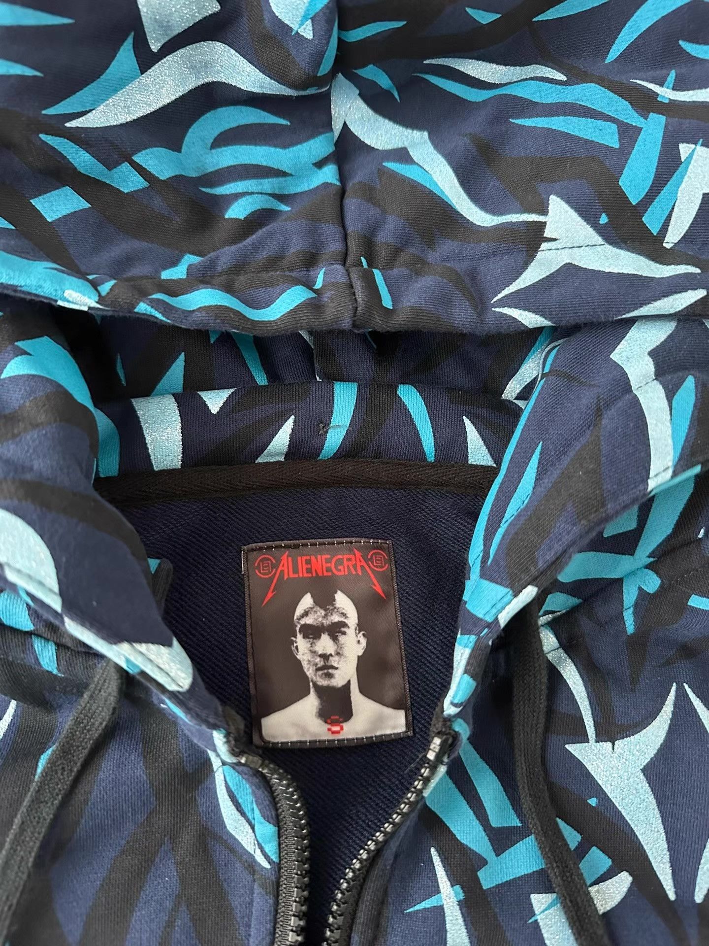 CLOT CLOT Edison Chen Blue Thorns Glitter Jacket Hoodie Size US S / EU 44-46 / 1 - 4 Thumbnail