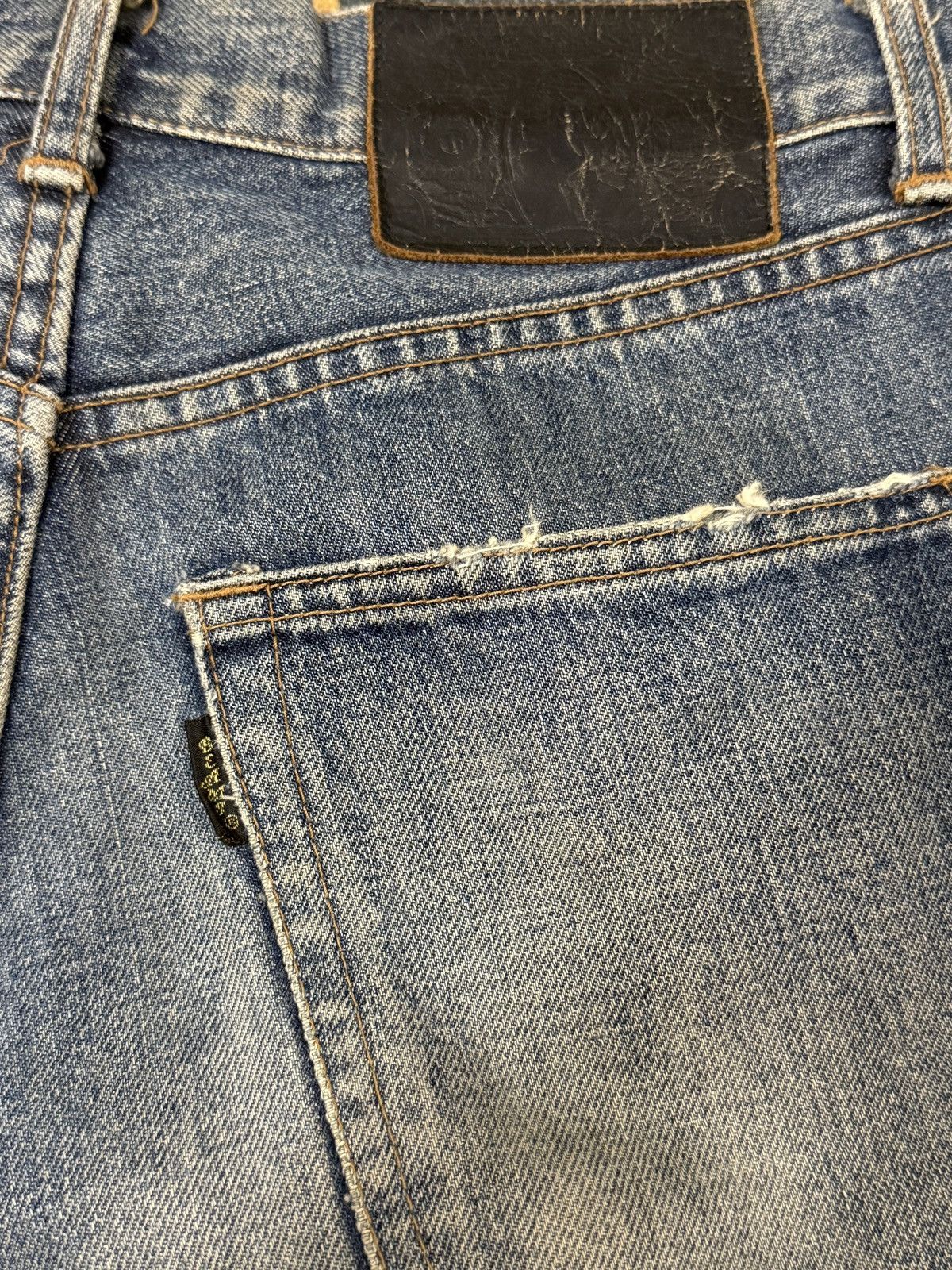 Beams Plus × Japanese Brand Rare Distressed Patchwork Beams Plus Jeans Size US 30 / EU 46 - 7 Thumbnail