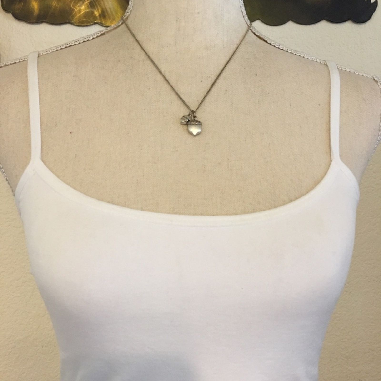American Eagle Outfitters American Eagle silver tone double acorn necklace Size ONE SIZE - 3 Thumbnail