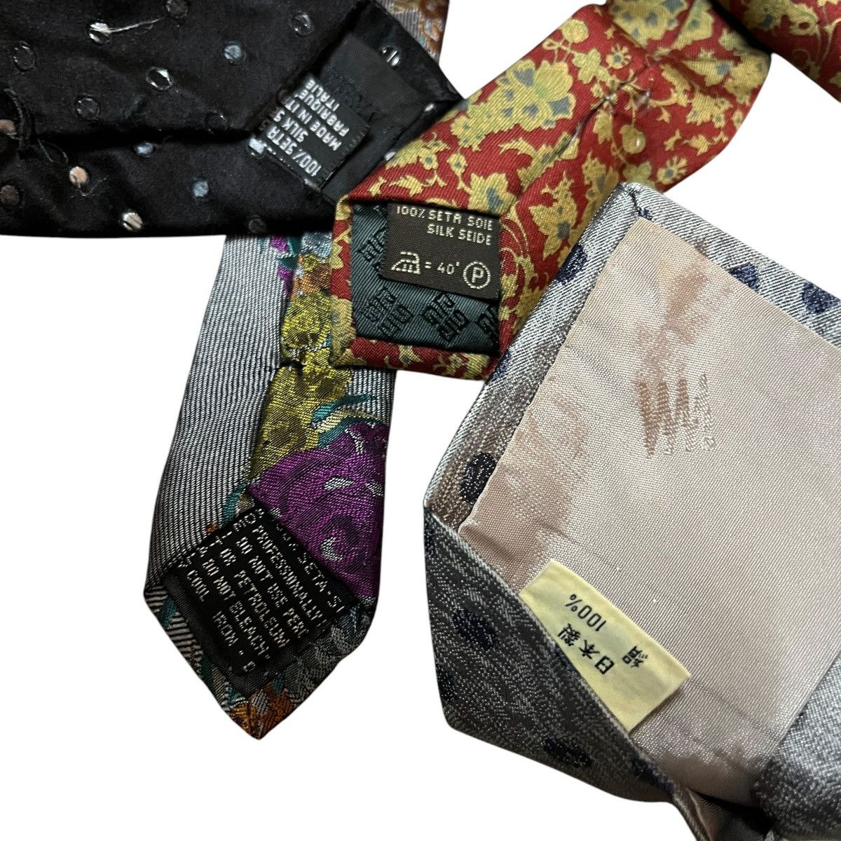 Givenchy × Issey Miyake × Versace Lot of 4 Designer Italian Silk Size ONE SIZE - 7 Thumbnail