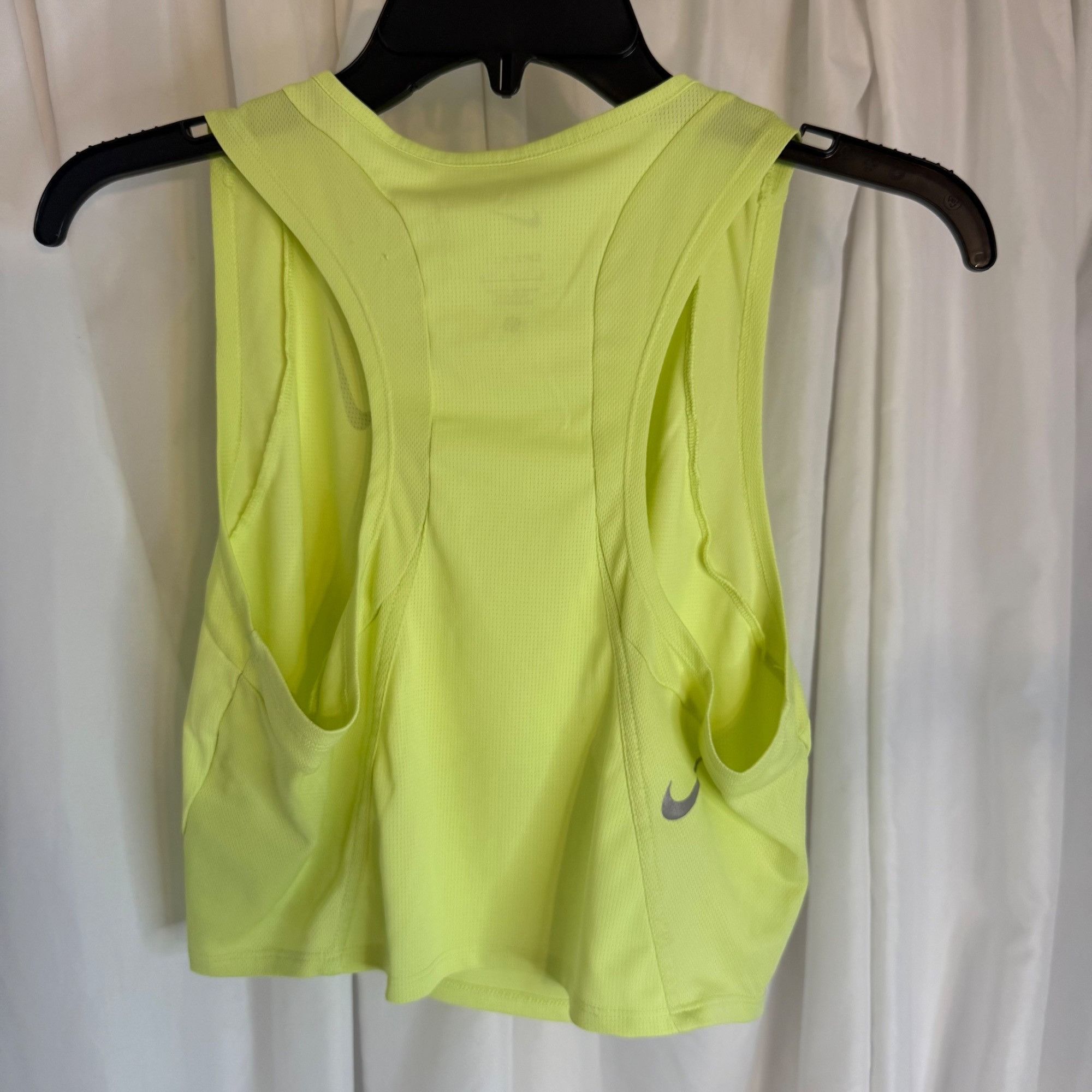 Nike Nike Dri-Fit Neon Yellow Crop Racerback Tank Top Womens L Size L / US 10 / IT 46 - 4 Thumbnail