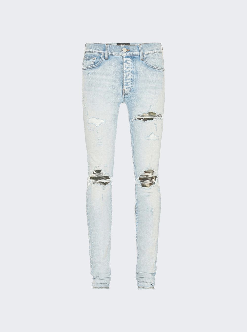 Amiri o1gr1nt1124 MX1 Camo Jeans in Light Indigo Size US 33 - 1 Thumbnail
