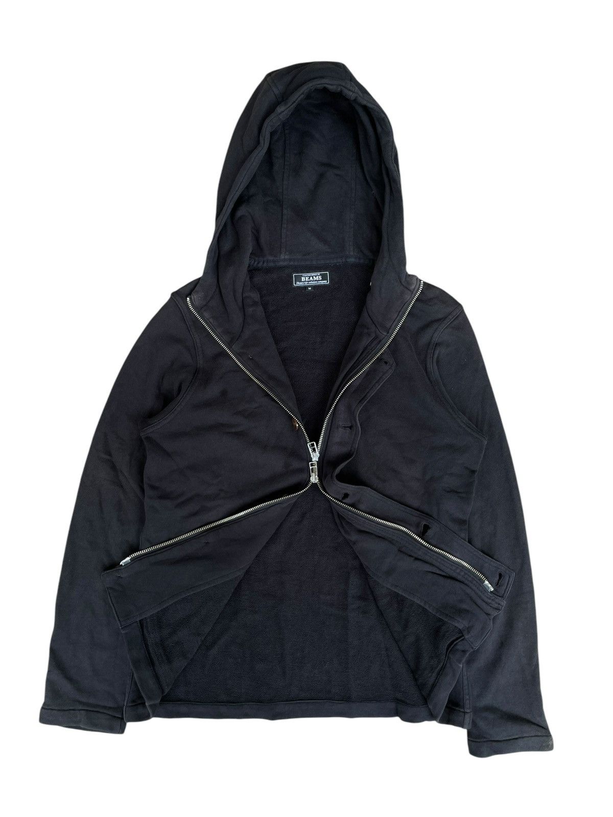 Beams Plus Beams Two Way Zipper Hoodie Size US S / EU 44-46 / 1 - 6 Thumbnail