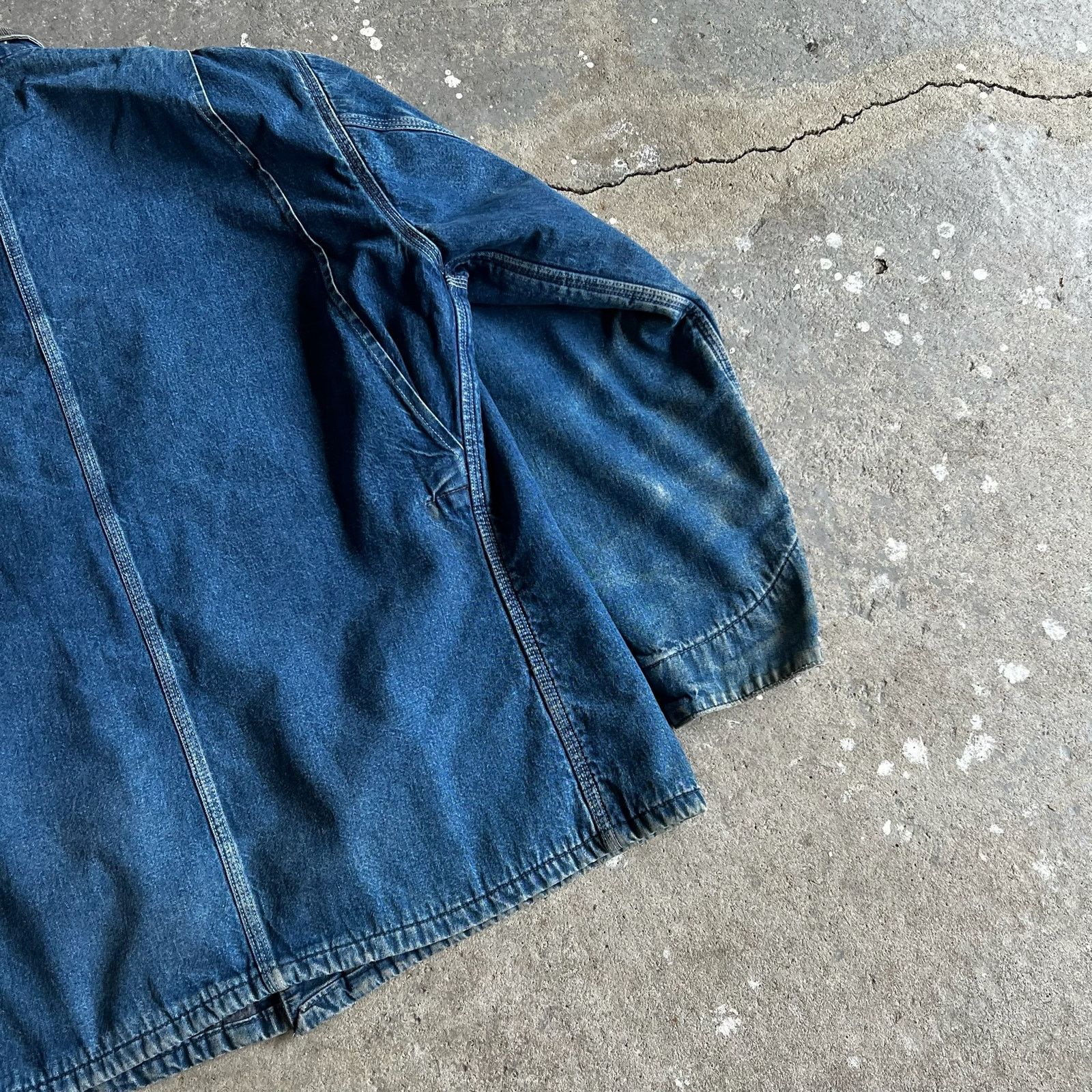 Carhartt × Vintage Carhartt denim blue chore work wear jacket Size US XL / EU 56 / 4 - 11 Thumbnail
