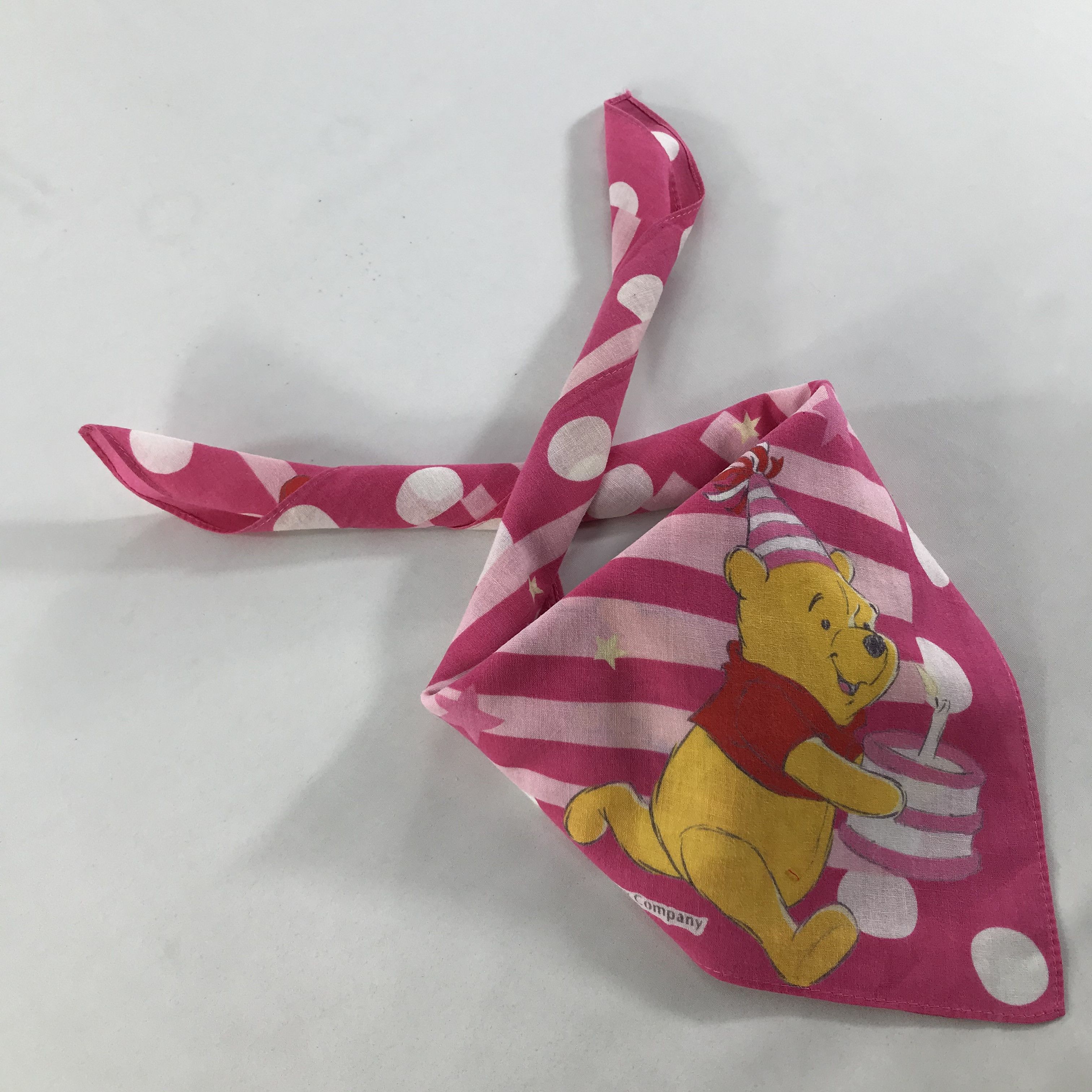 Disney × Vintage Disney Pooh Bandana / Handkerchief / Neckerchief - S1822 Size ONE SIZE - 4 Thumbnail