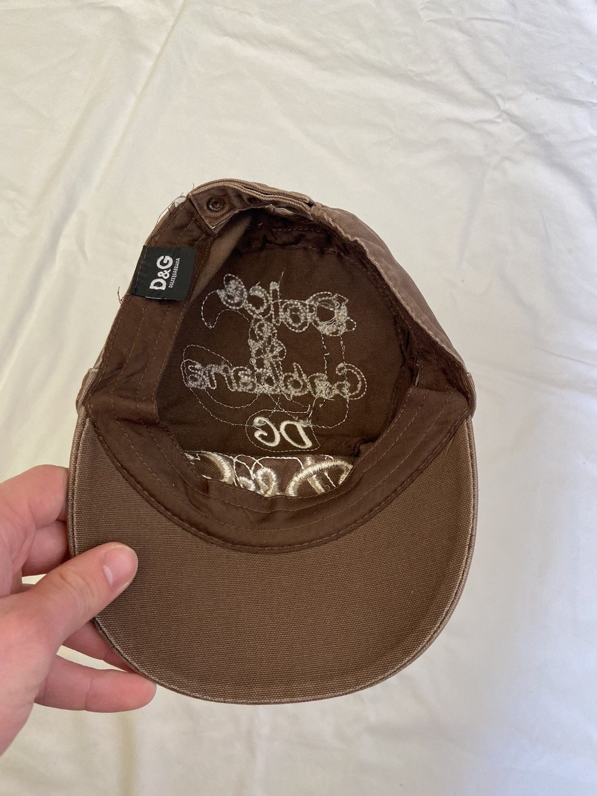 Dolce & Gabbana × Vintage Vintage Dolce & Gabbana Cap Y2K Distressed Rusted Hat Logo Size ONE SIZE - 11 Thumbnail