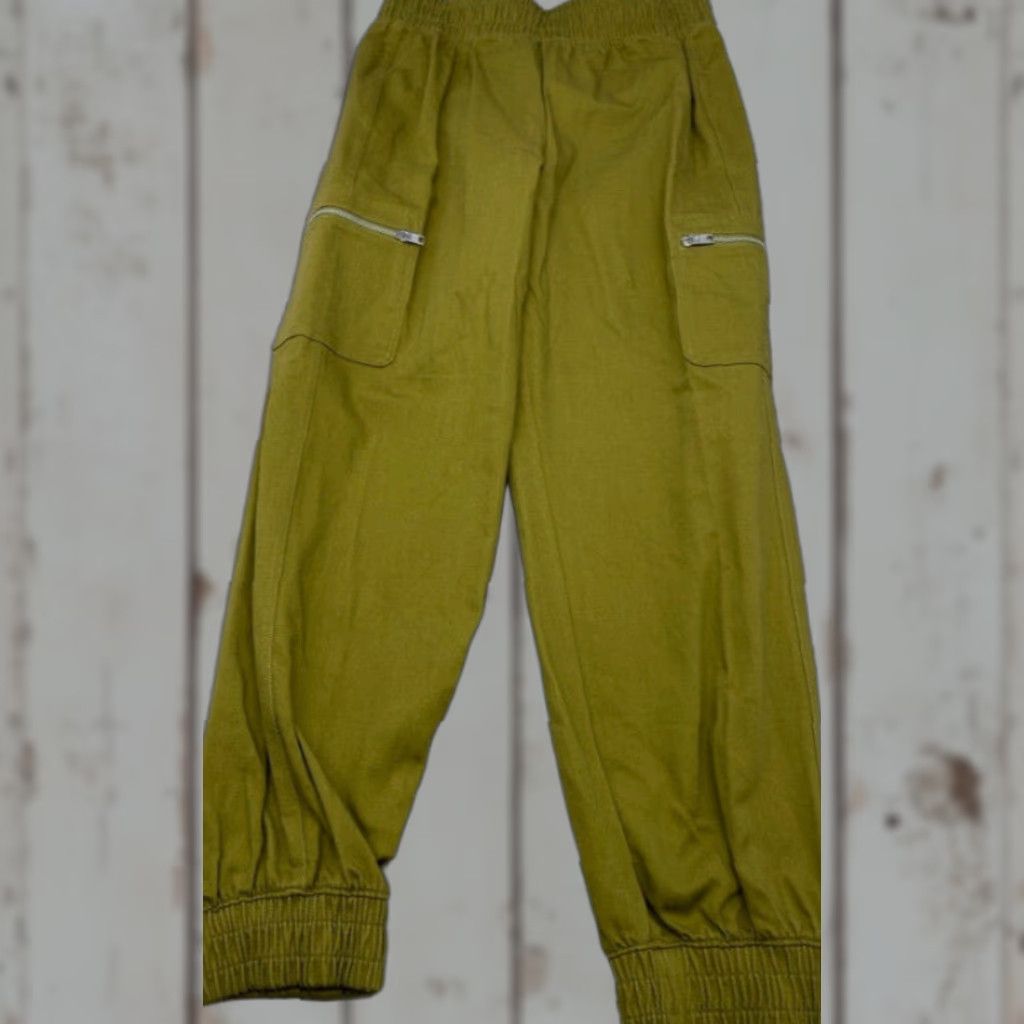 Vintage DSG Twitch & Allison Women's S Twill Jogger Aged Grass Loose Fit XS? Size 29" - 1 Thumbnail