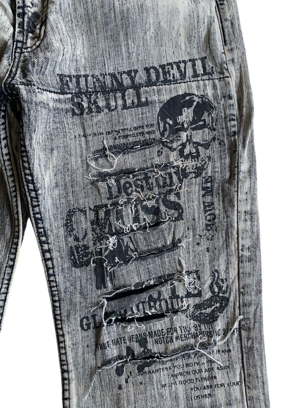 Tornado Mart FLARE IMPULSE PLEASURE FUNNY DEVIL SKULL RUSTY PUNK STYLE ☠️ Size US 33 - 10 Thumbnail
