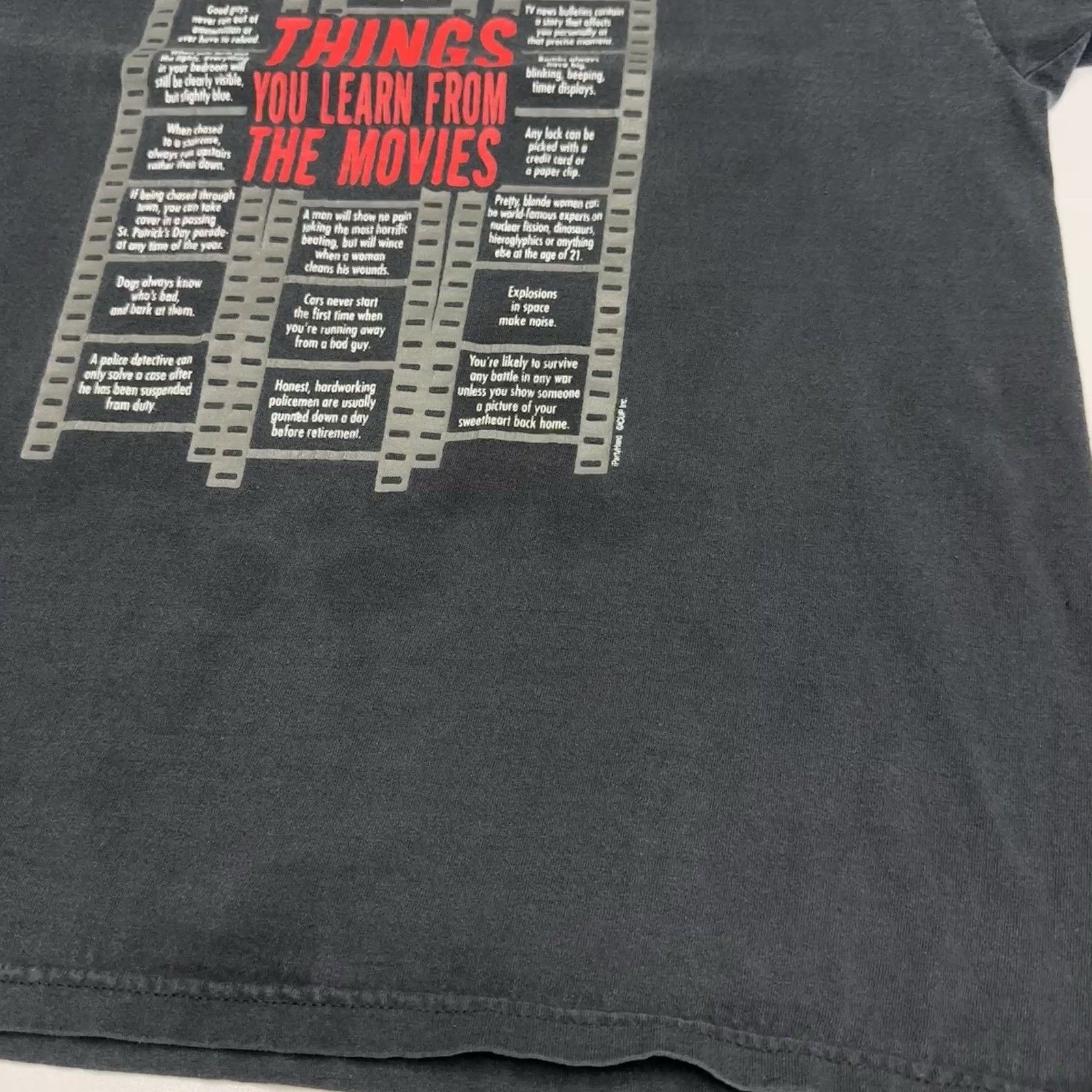 Vintage Vintage 'Things you learn from Movies' Shirt Mens Large Size US L / EU 52-54 / 3 - 5 Thumbnail
