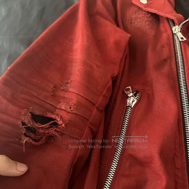 Amiri Amiri Size S Red Suede Jacket Size US S / EU 44-46 / 1 - 7 Thumbnail