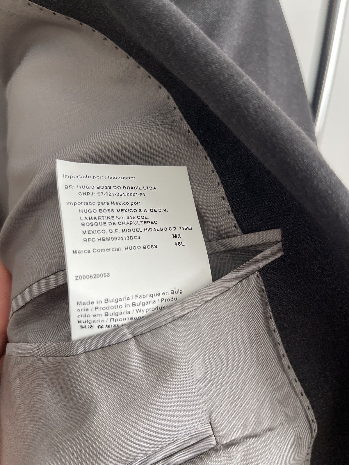 Hugo Boss Vintage hugo boss wool gray blazer classic jacket 46L Size 46L - 11 Thumbnail