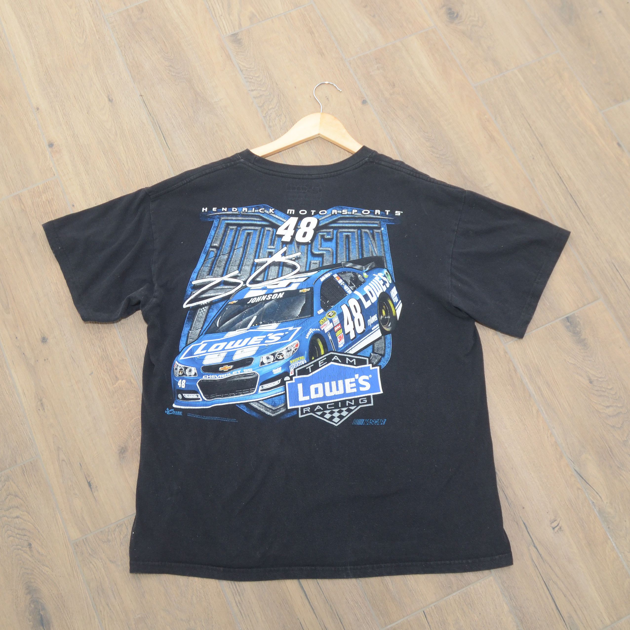 Formula 1 NASCAR Jimmie Johnson #48 Lowes T-Shirt Graphic Racing Merch Size US L / EU 52-54 / 3 - 7 Thumbnail