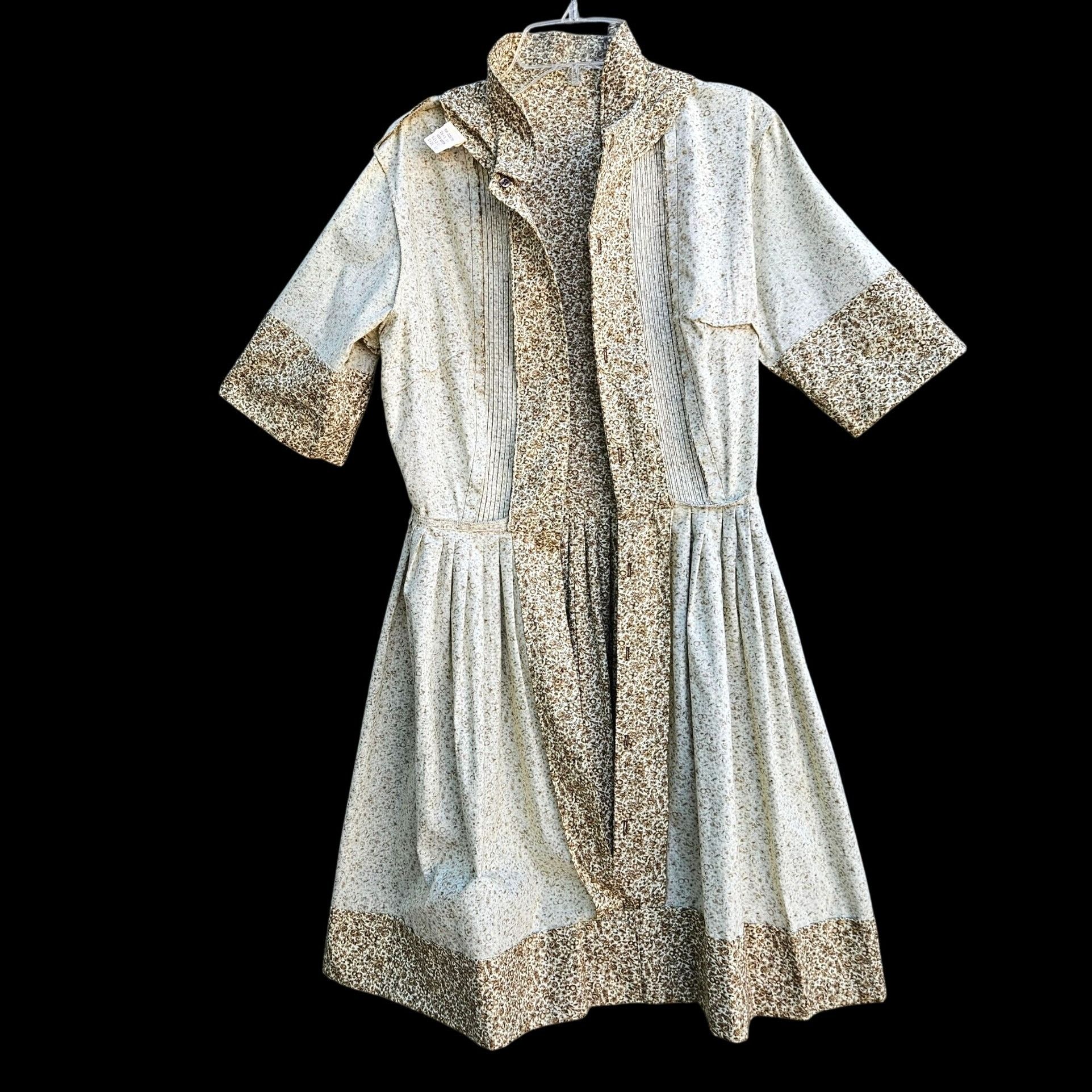 Vintage Vintage 1950s Carol Brent Cotton Shirt Dress XS Tiny Waist H Size XS / US 0-2 / IT 36-38 - 10 Thumbnail