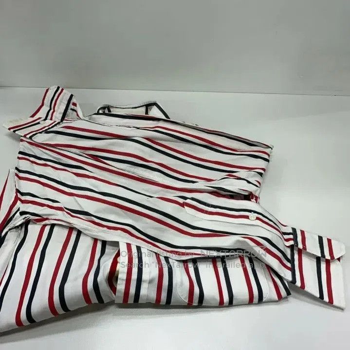 Thom Browne Thom Browne Striped Long Sleeve Casual Shirt. Size US XS / EU 42 / 0 - 2 Thumbnail