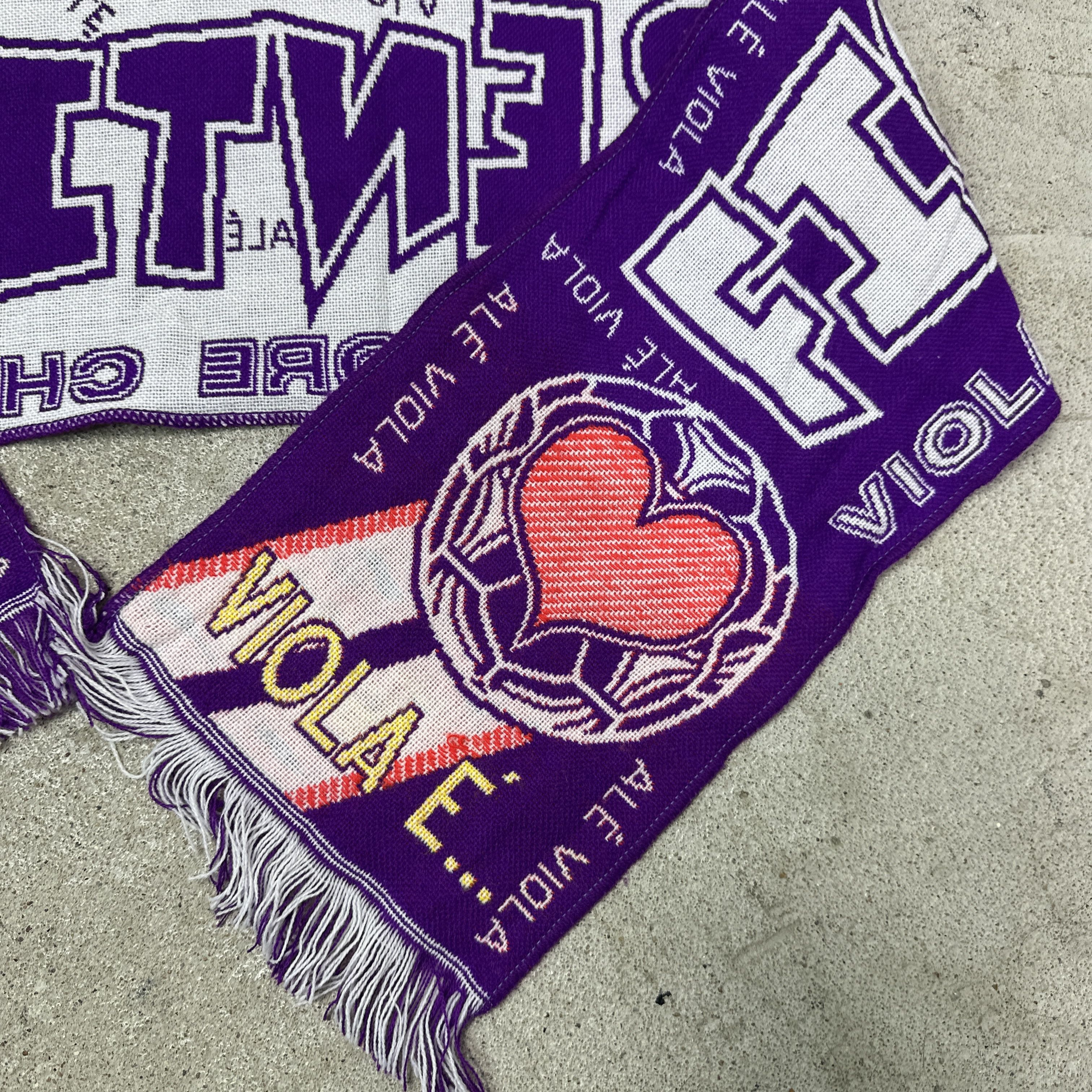 Vintage Vintage Sporty Streetwear Fiorentina Football Scarf 90s Size ONE SIZE - 3 Thumbnail