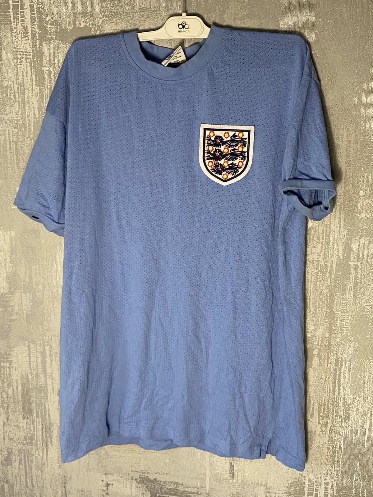Vintage Vintage England Score Draw Soccer Jersey Drill Size US L / EU 52-54 / 3 - 1 Thumbnail
