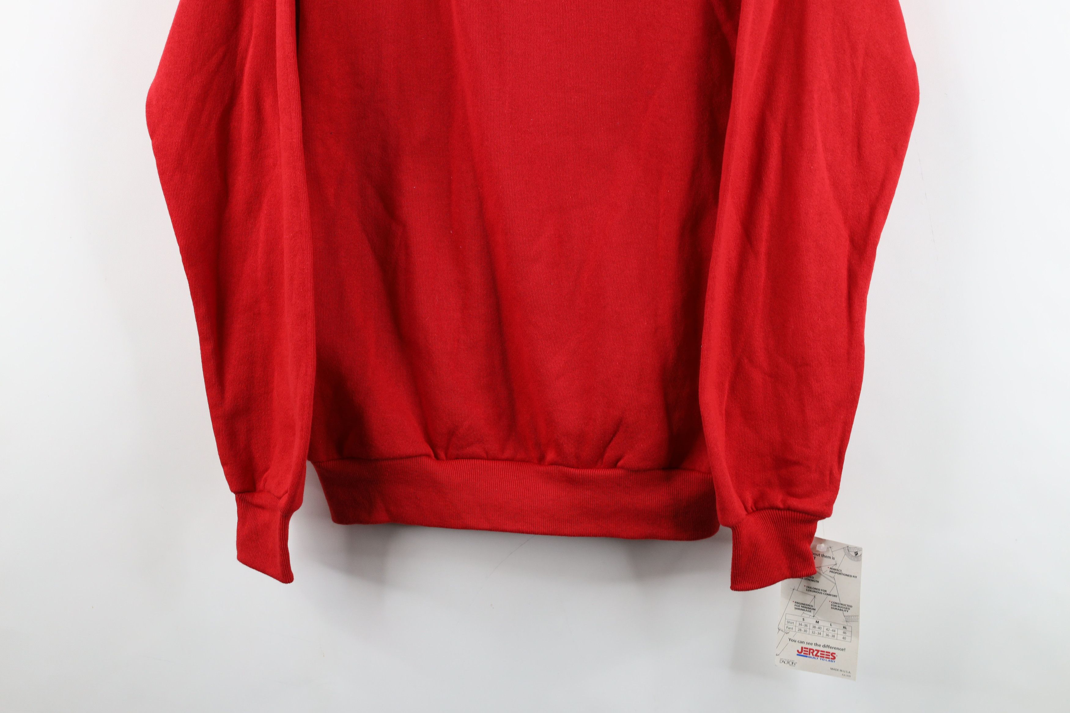 Vintage Deadstock Vintage 90s Streetwear Crewneck Sweatshirt Red USA Size US M / EU 48-50 / 2 - 3 Thumbnail