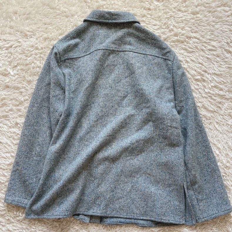 Loro Piana LORO PIANA Bluish gray tweed shirt jacket Size XXL / US 16-18 / IT 52-54 - 3 Thumbnail