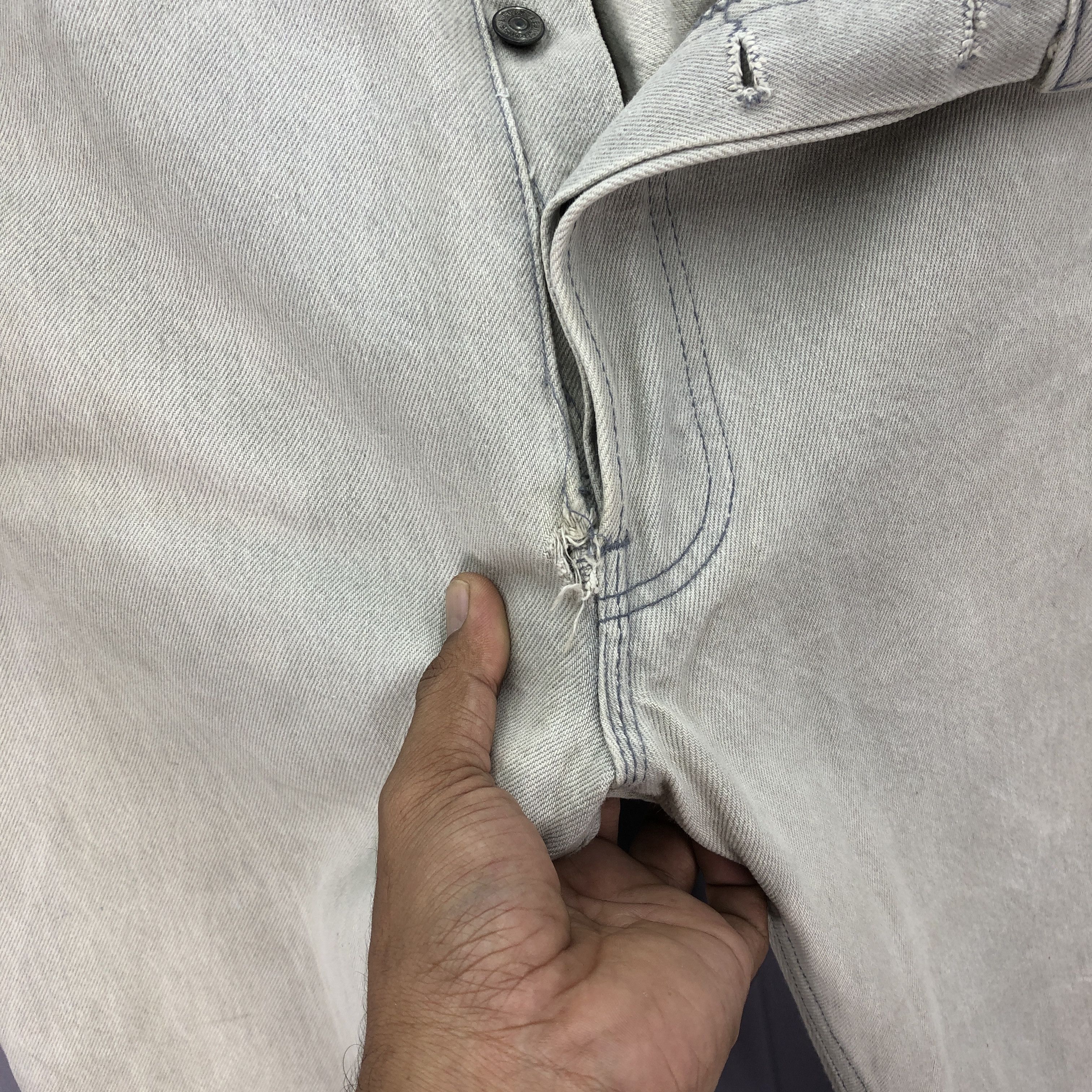 Levi's Vintage Levis 501 Jeans Levi's Faded Gray Ash Denim Pants Size US 36 / EU 52 - 9 Thumbnail