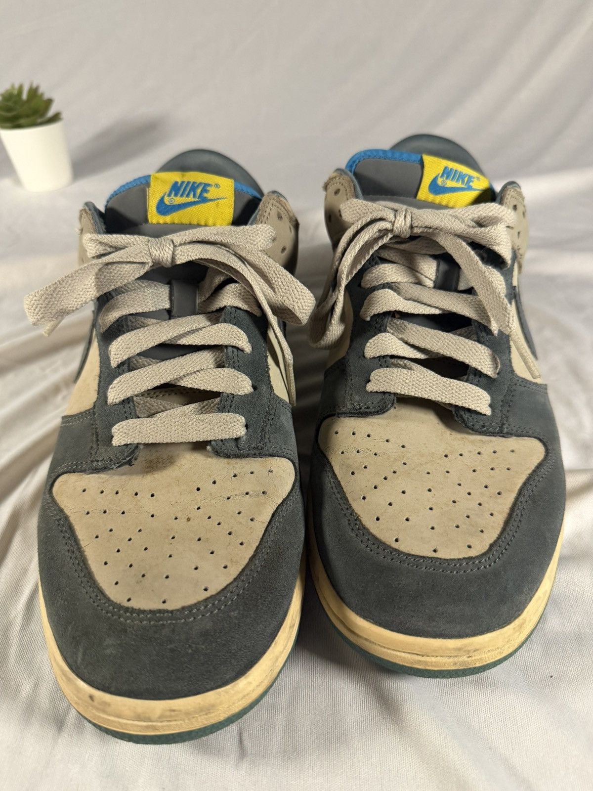 Nike 2008 Nike Dunk Low NYX Blue / Yellow / Grey Size 10 Pavement Size US 10 / EU 43 - 3 Thumbnail