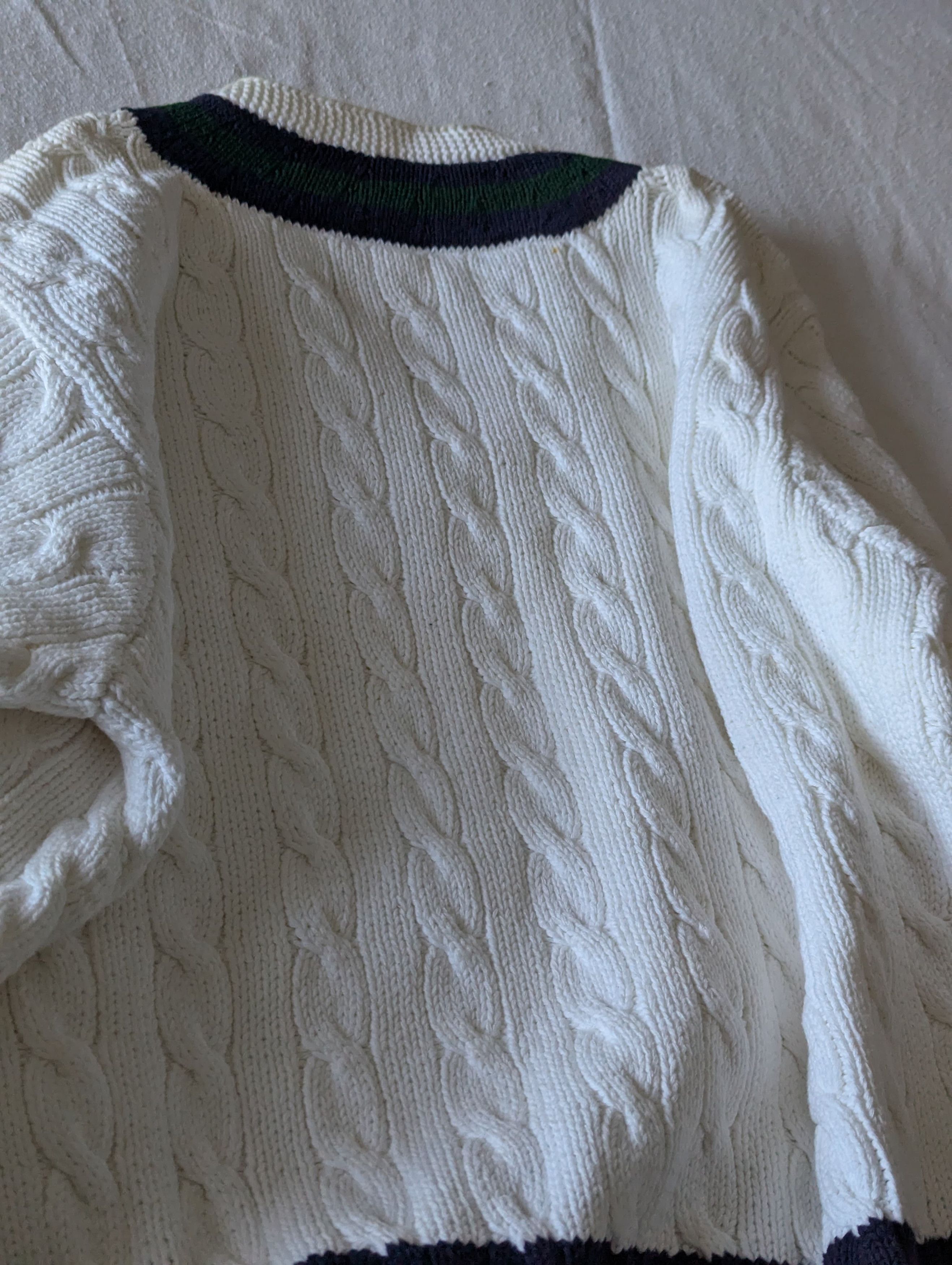 Polo Ralph Lauren Vintage Hand Knit Cotton Sweater Size US L / EU 52-54 / 3 - 4 Thumbnail