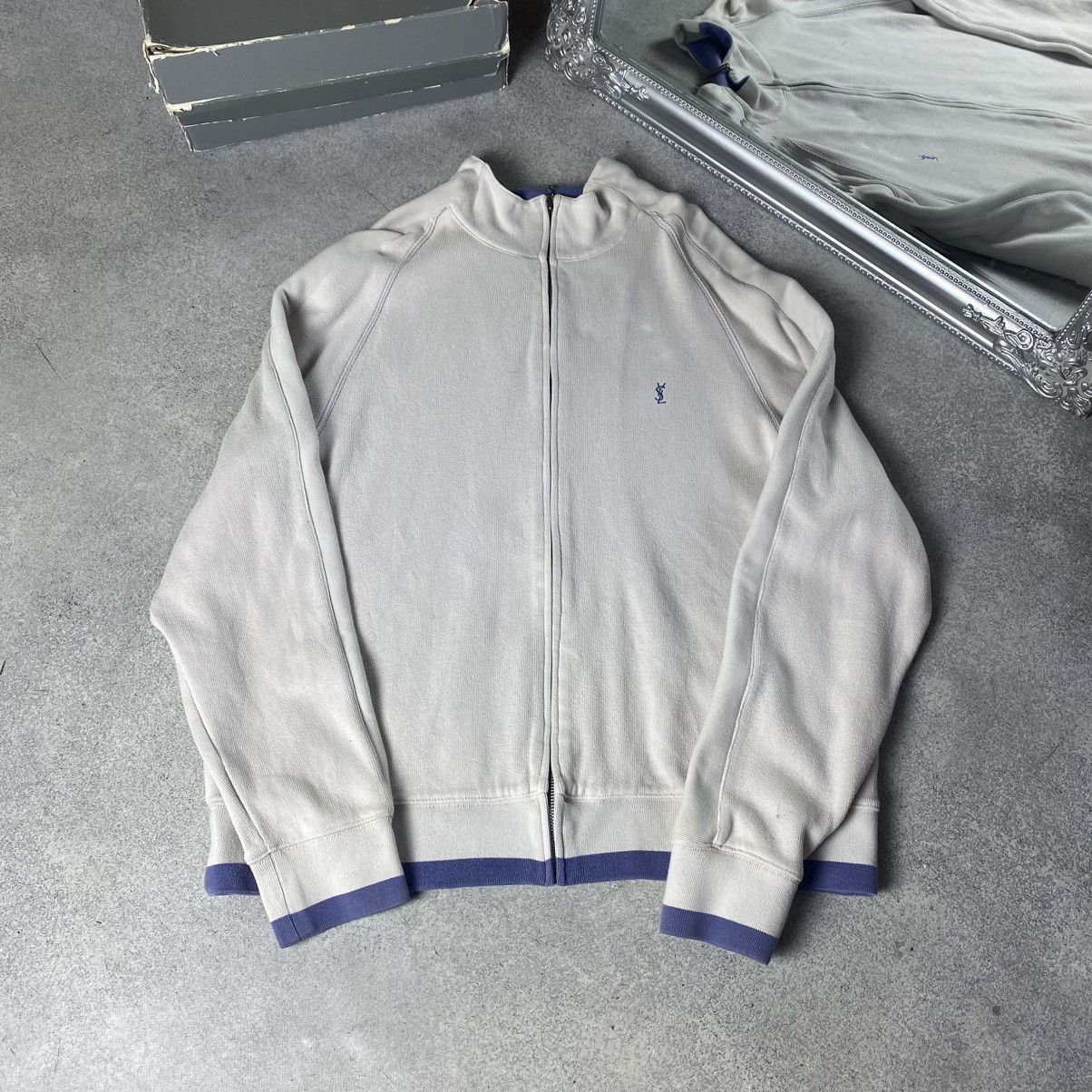 Yves Saint Laurent Vintage Yves Saint Lauren Zip Up Size XXL Size US XXL / EU 58 / 5 - 1 Thumbnail