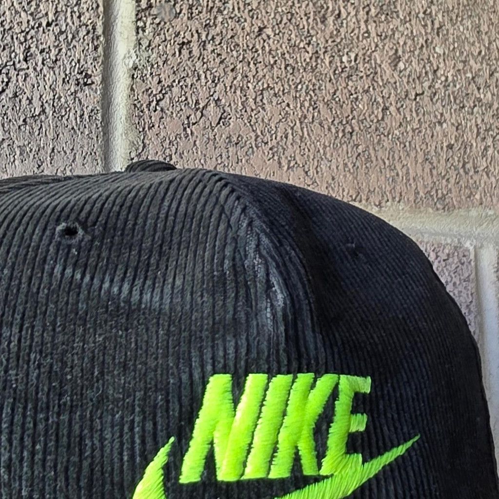 Nike 80s Nike black corduroy snapback hat #skater #corduroy Size ONE SIZE - 2 Thumbnail