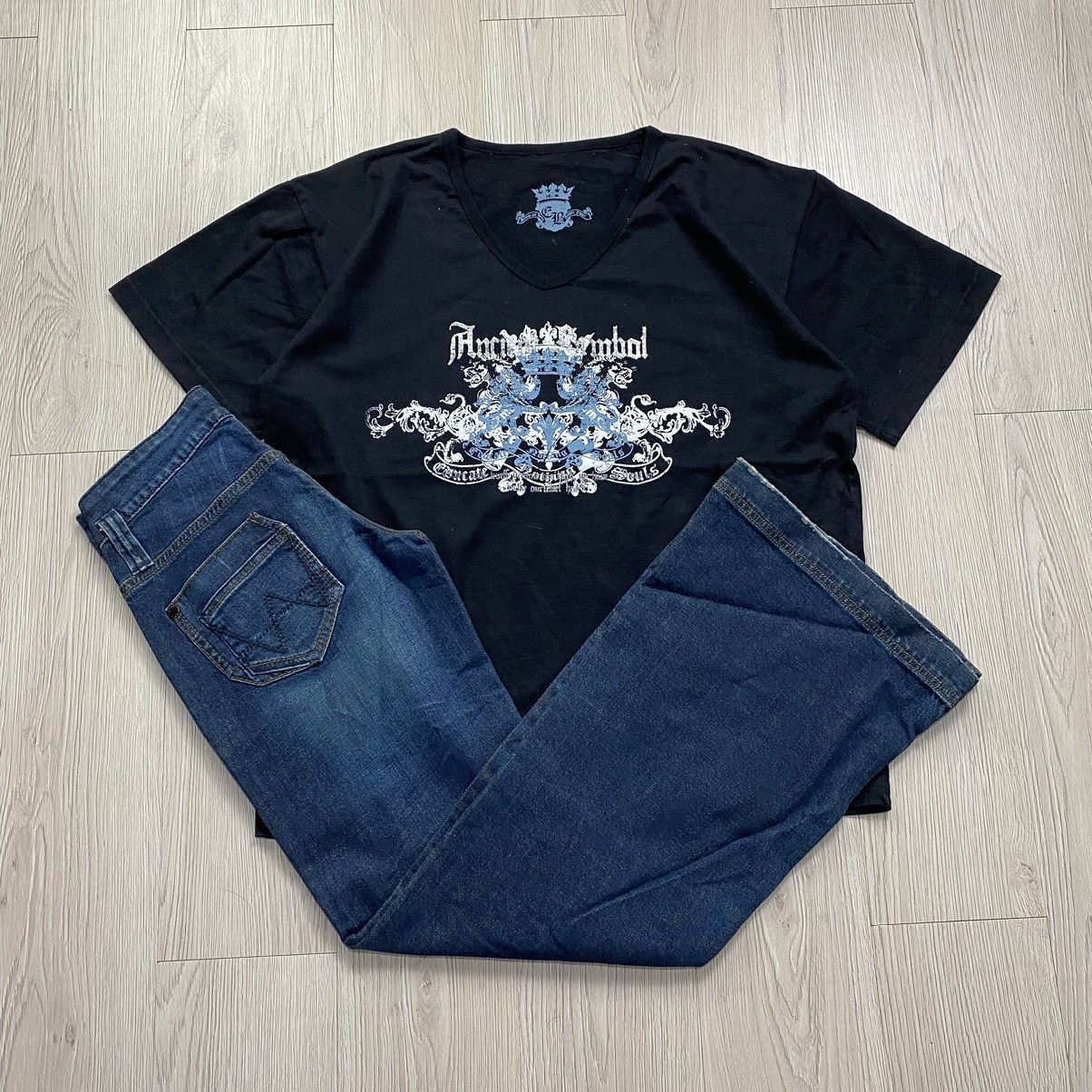If Six Was Nine × Japanese Brand × Le Grande Bleu (L.G.B.) BUNDLE DEALS ! ER Tees + Wrangler Flare Jeans I6W9 Style Size US 28 / EU 44 - 1 Thumbnail