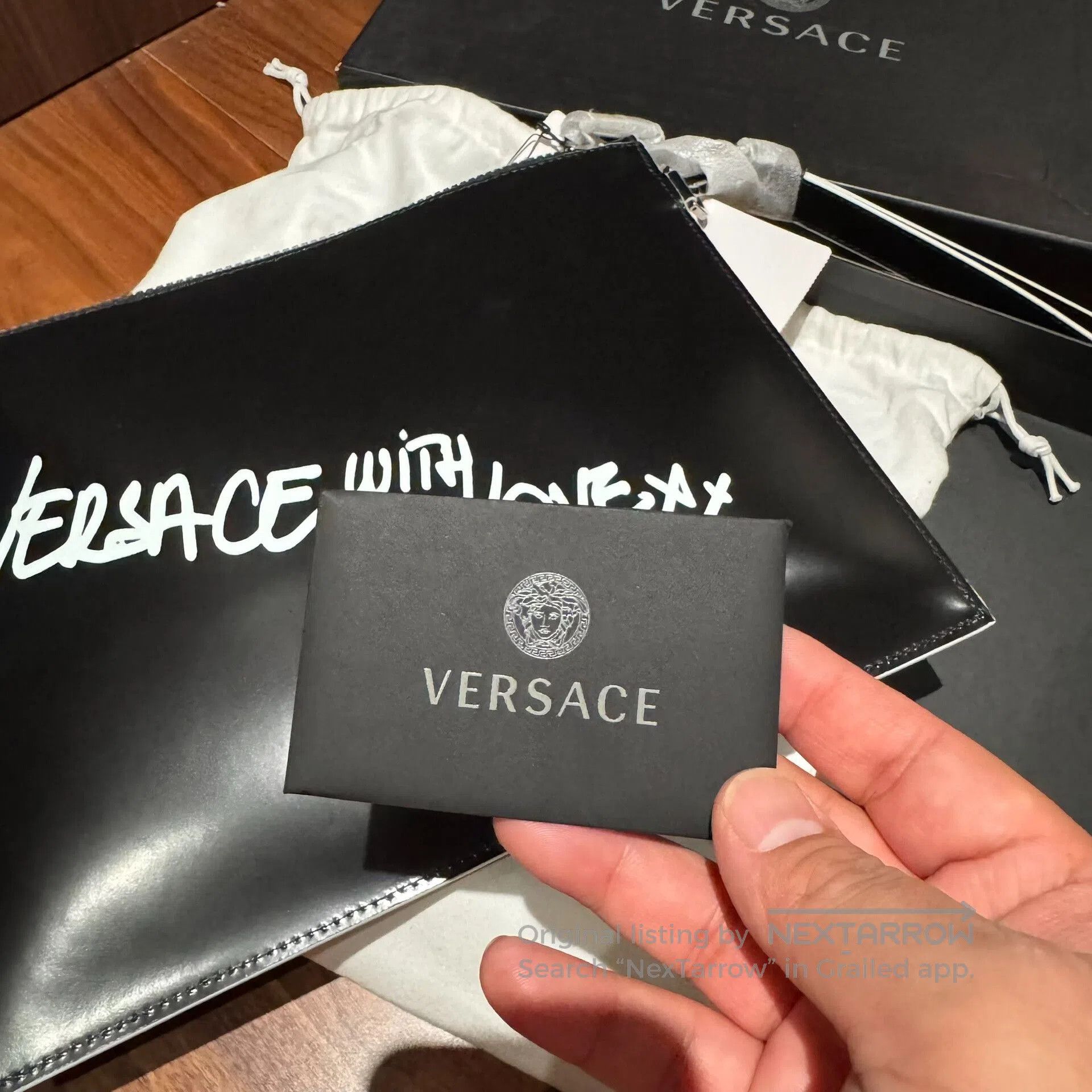 Versace Versace Leather Printed Clutch Bag. Size ONE SIZE - 8 Thumbnail