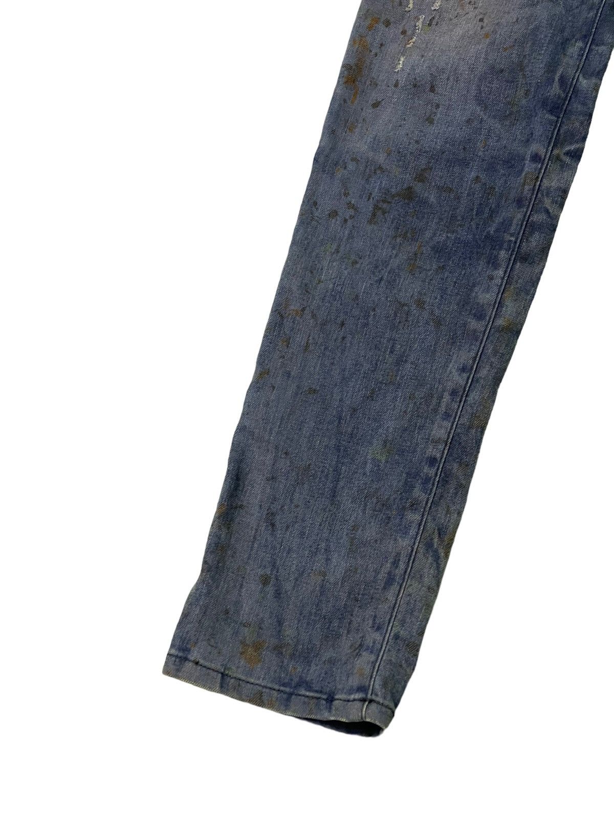 Diesel Skinny Jeans Diesel Gettleg Distress Paint Splash 6🟦2 Size US 29 - 5 Thumbnail