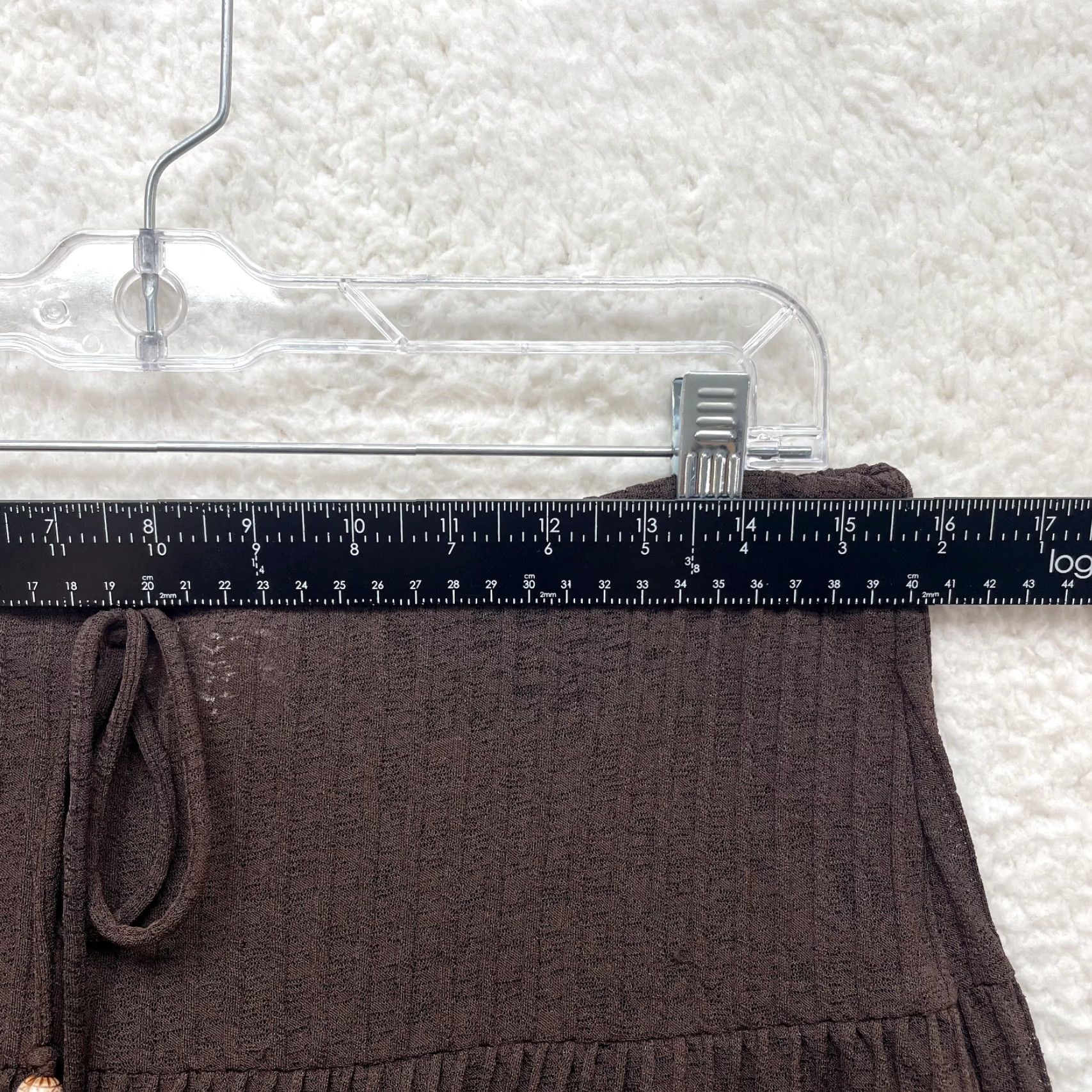 Vintage VINTAGE Y2K Mini Skirt Brown Pleated Coquette Boho Fairy Whimsigoth L Womens Size 36" / US 14 / IT 50 - 7 Thumbnail